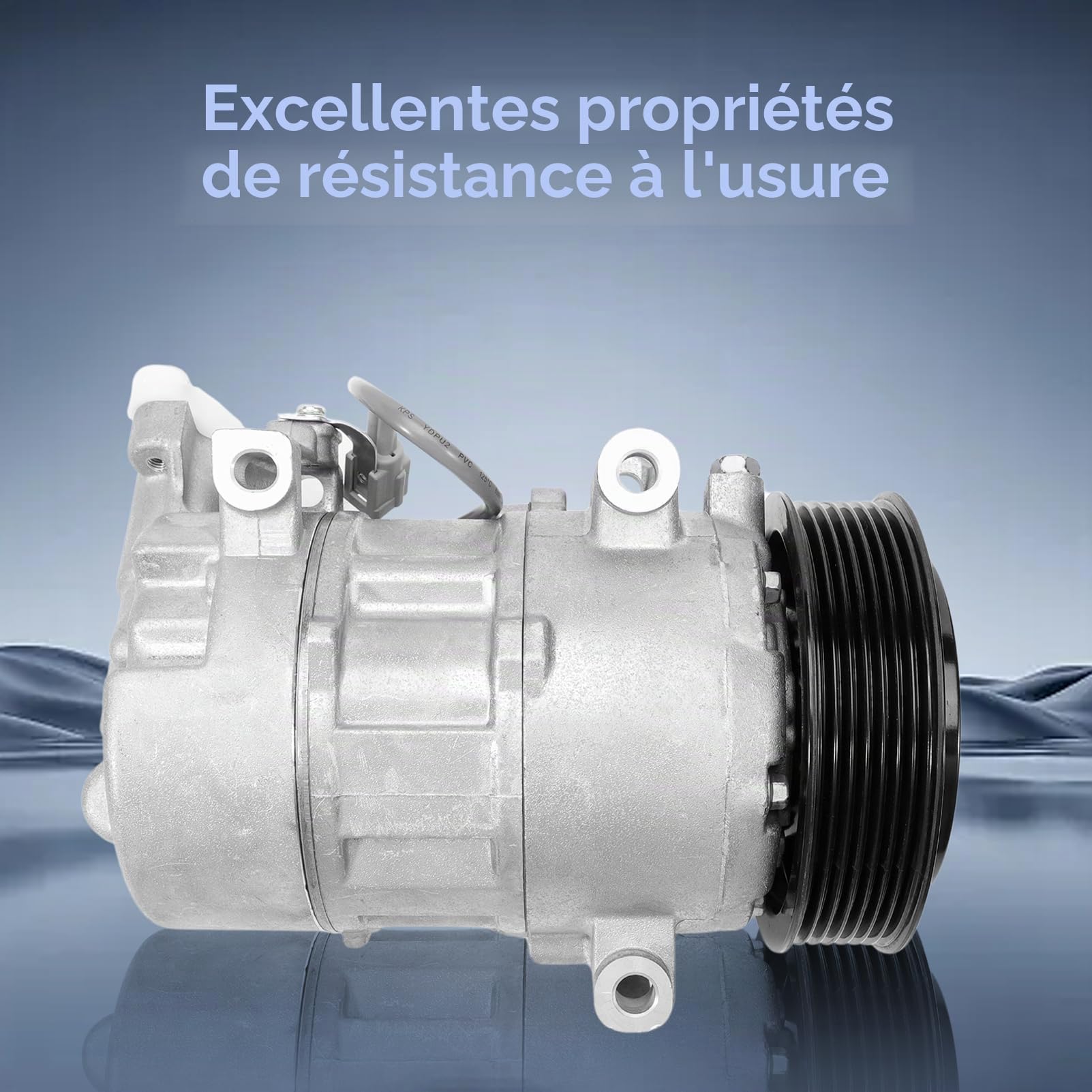 Compresseur De Climatisation Avec Embrayage, Remplacement OEM 8200956574, Compresseur Clim R134a 7PK Pour Renault Megane III Grandtour Coupé CC Scenic III Grand Scenic III 1.9 DCi 2.0 TCe
