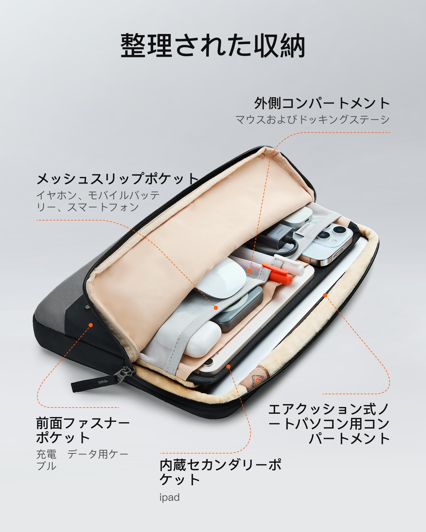 Amazon.co.jp: Inateck 360° プロテクション ノートパソコンケース、大