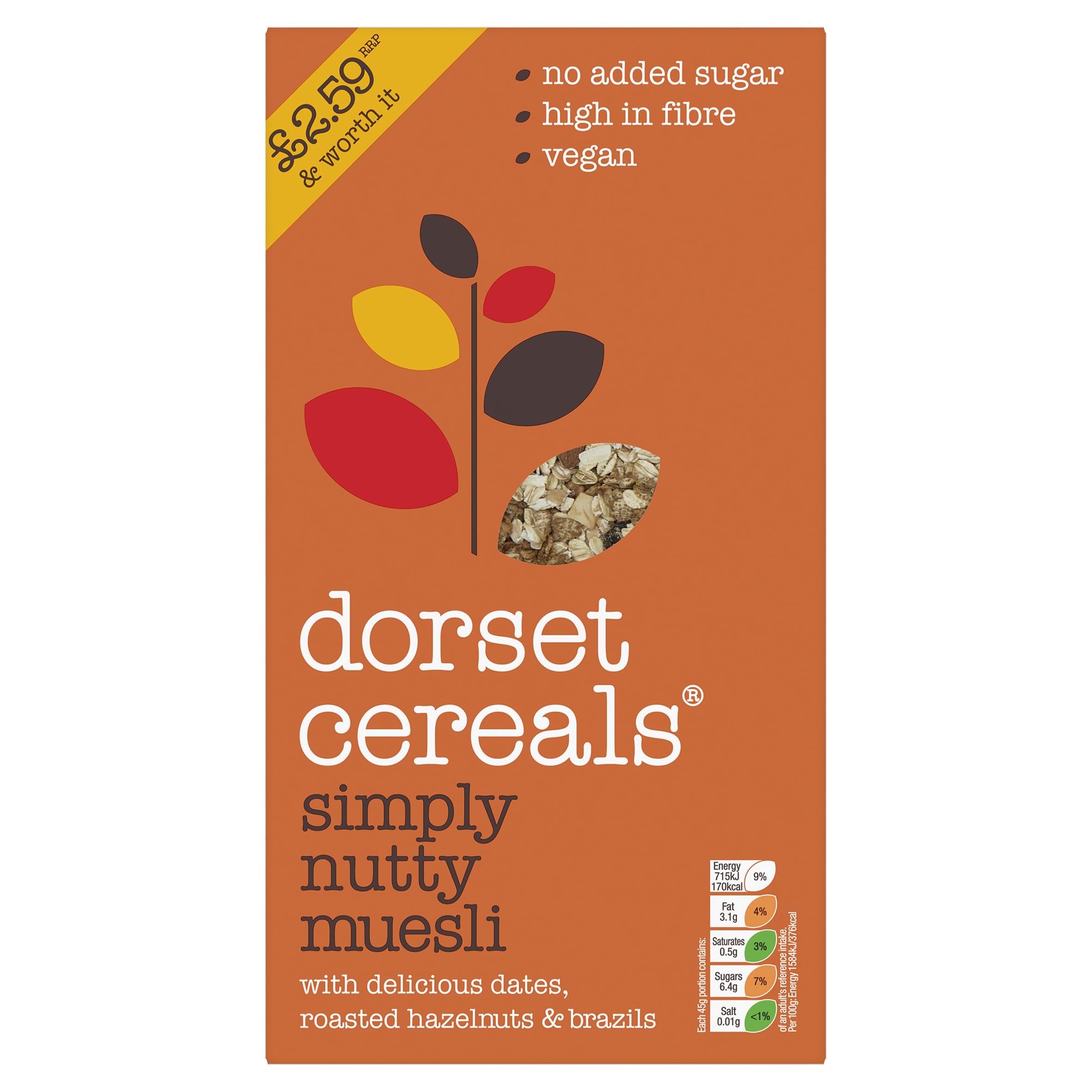 Dorset White Cereals - Simply Nutty Muesli Pm £2.59 410G (Q)