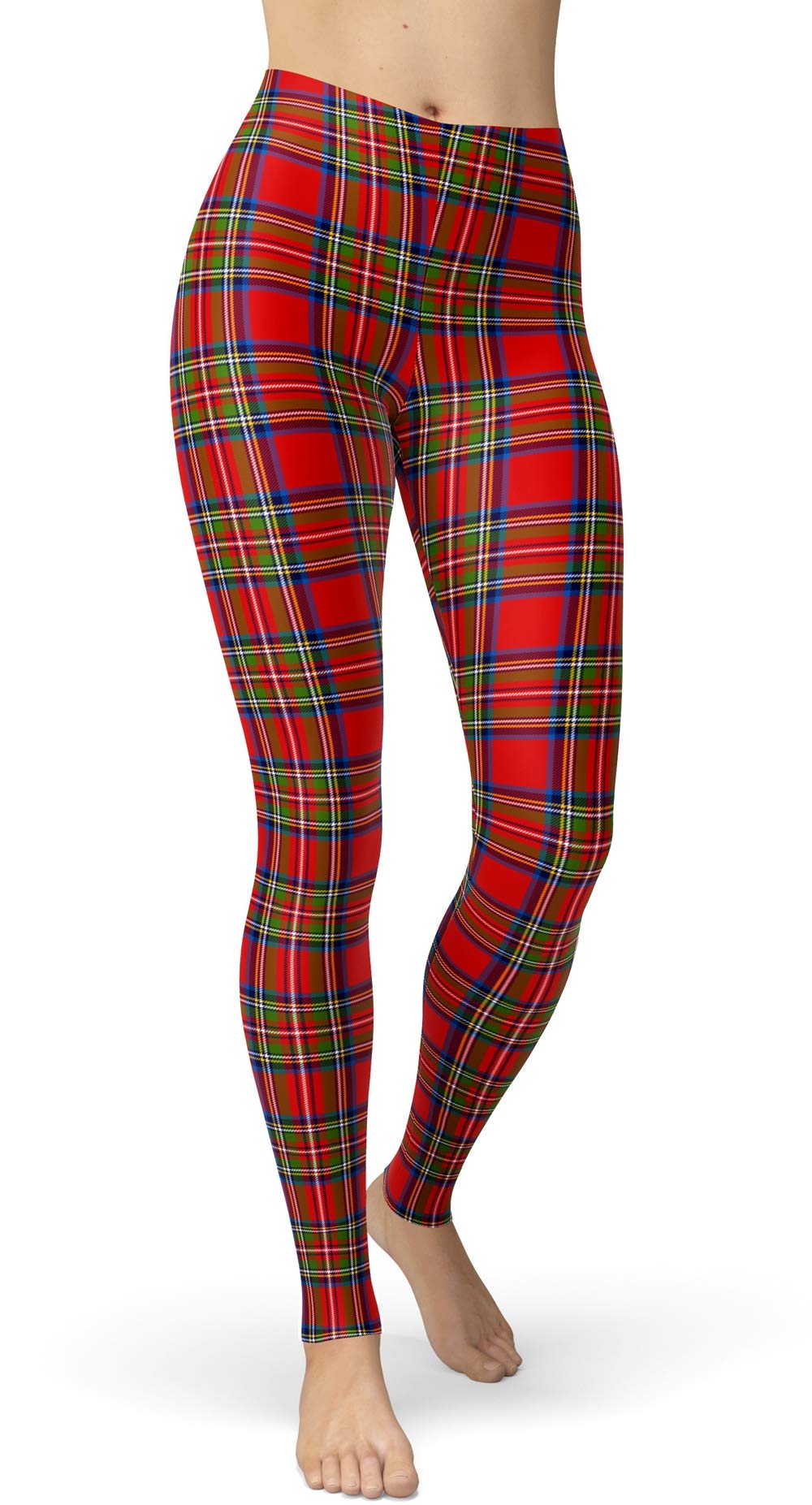 sissycos Women's 80s Leggings Neon Artistic Splash Printed Pants