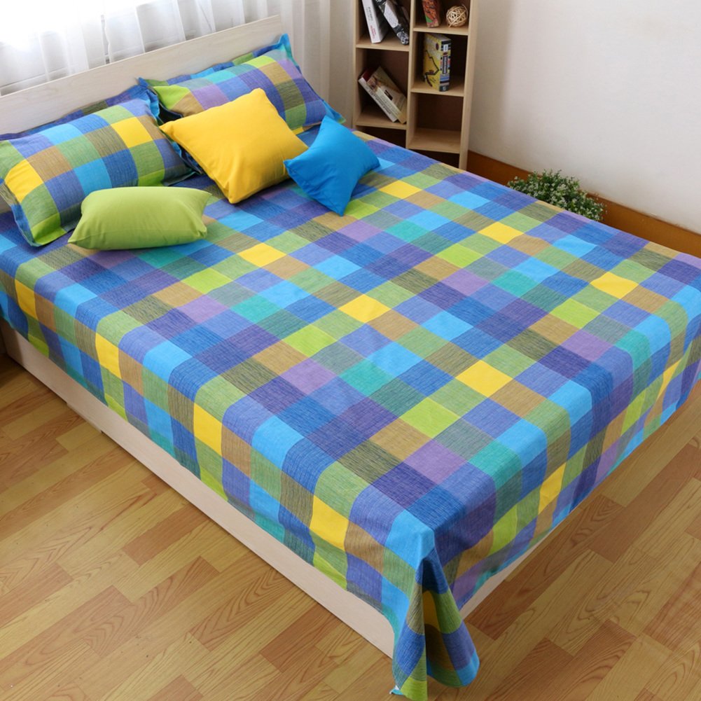 Tissus tôles pur coton de grossiers imprimé drap lit 240x230cm