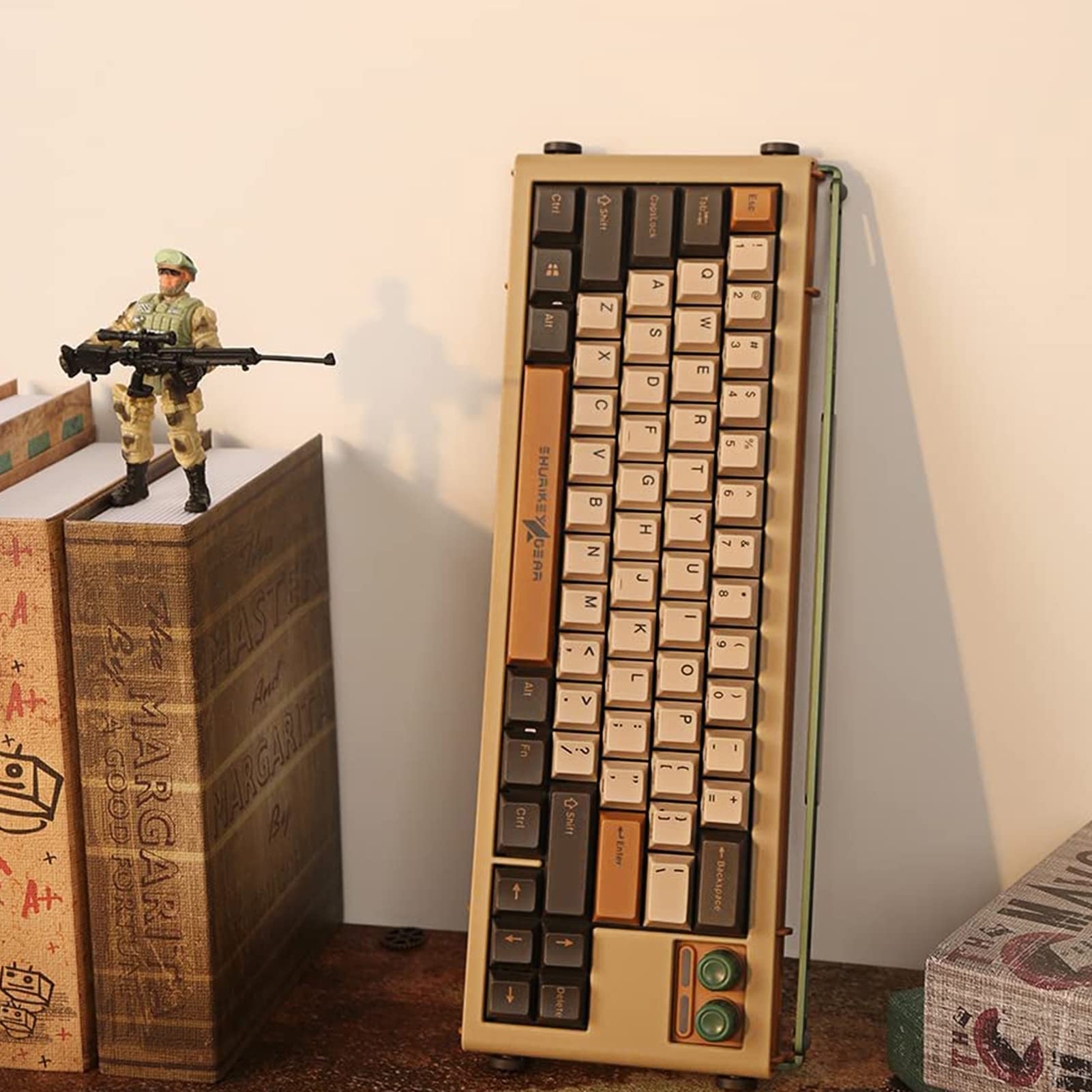 Amazon | Shurikey 65% ゲーミングキーボード白色LEDバックライト