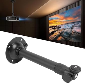 Acogedor Ceiling Projector Mount, 360 Degree Swivel Ceiling/Wall Mount, 7.9-15.7 Inch Adjustable Length, 1/4 Inch Screw, Supports up to 11 lbs, Universal Mount for Most Projects