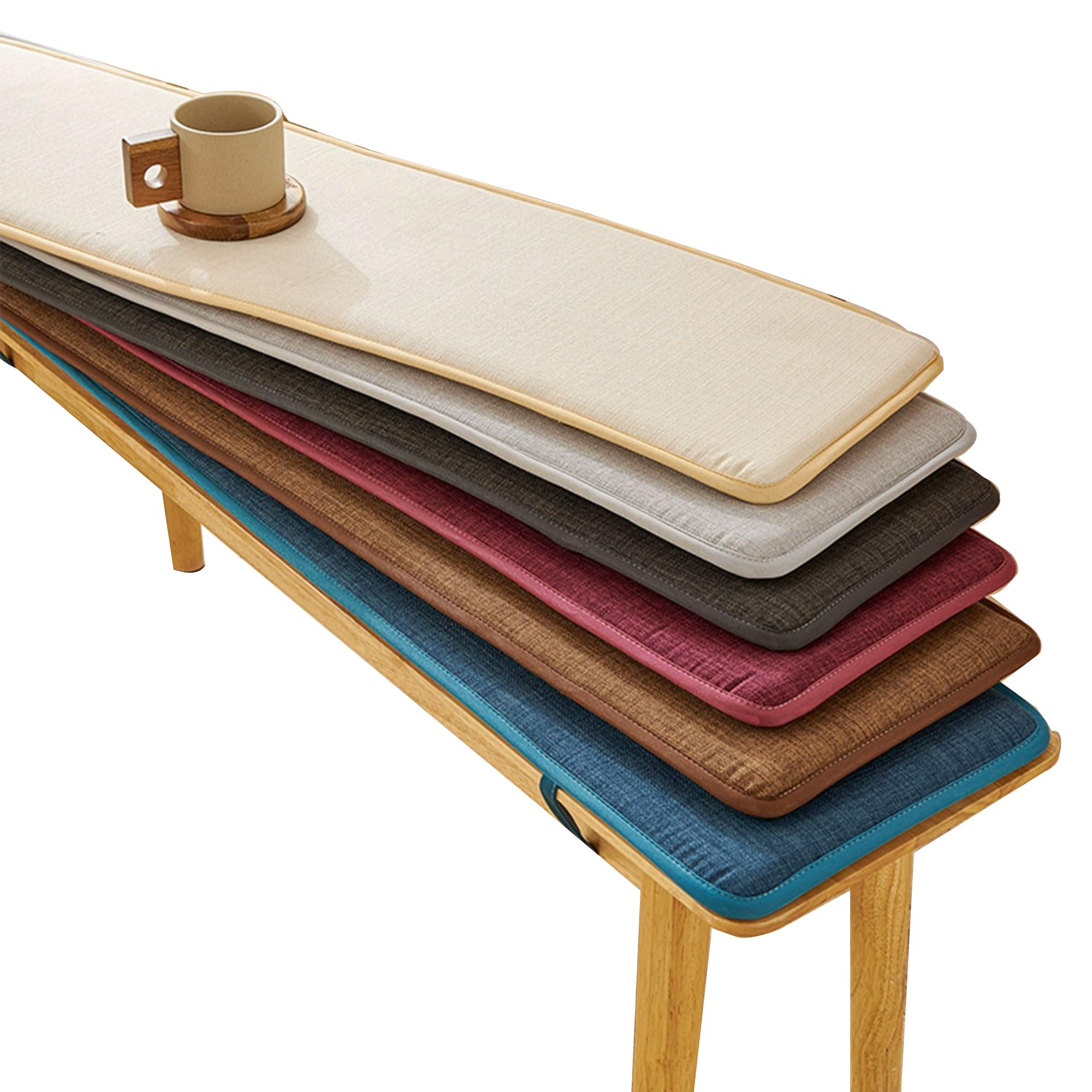 Bankkissen für den Innenbereich, 200 x 55 cm, für 2- oder 3-Sitzer-Möbel, Fenster, Wohnzimmer, Schaukel, Küche, Terrasse, Klavier – stilvoller Komfort, vielseitige Farboptionen