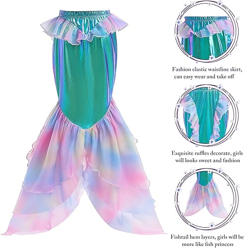 Miniatura 4 de Hugeek Disfraz de princesa para niñas pequeñas, disfraz de cosplay, Halloween, fiesta de cumpleaños