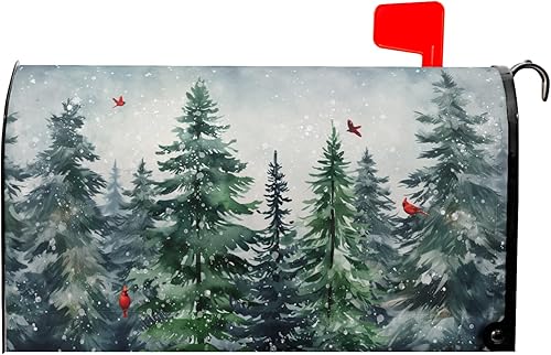 Miniatura 29 de Cubierta magnética para buzón de camión de primavera, con flores de bienvenida, lindo perro Golden Retriever, buzón azul, camioneta colorida