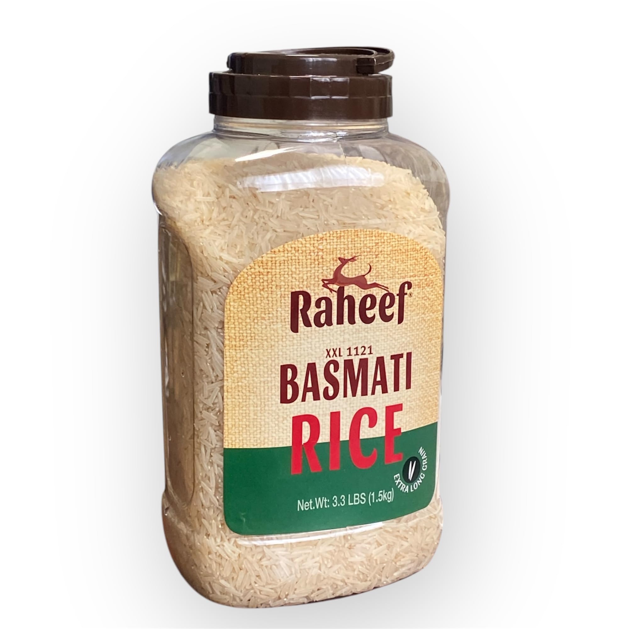 Basmati Rice 3.3 lbs - Extra-Long Grain Rice 1121 Basmati – Premium Sella, White Aromatic & Fluffy Texture, – Flavorful & Fragrant, Packaged in a