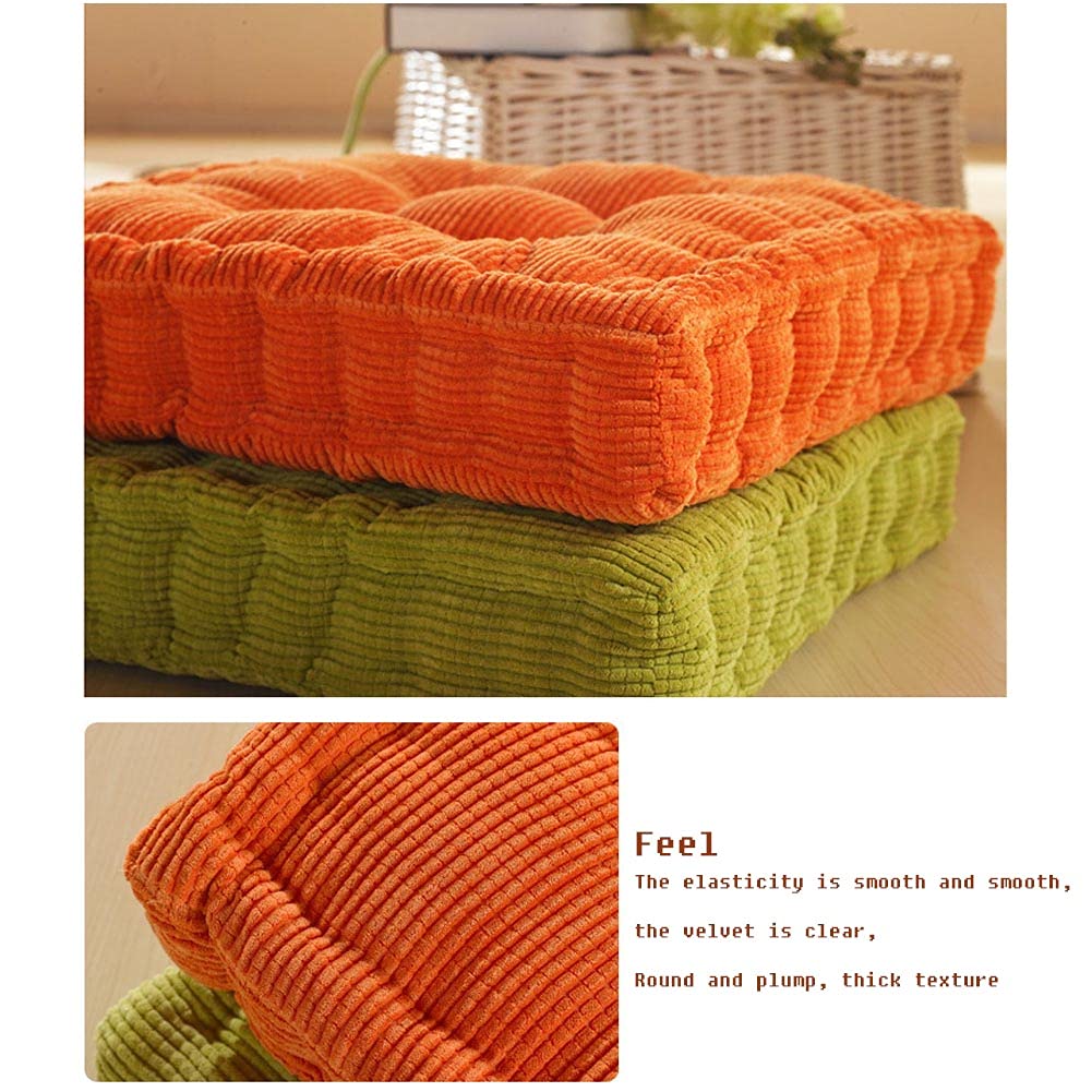 Sitzerhöhung für Esszimmerstuhl, verdicktes Polyester, Perlen-Baumwollpolster, weich und atmungsaktiv, für Büro, Küche, Schlafzimmer, 38 x 38 cm