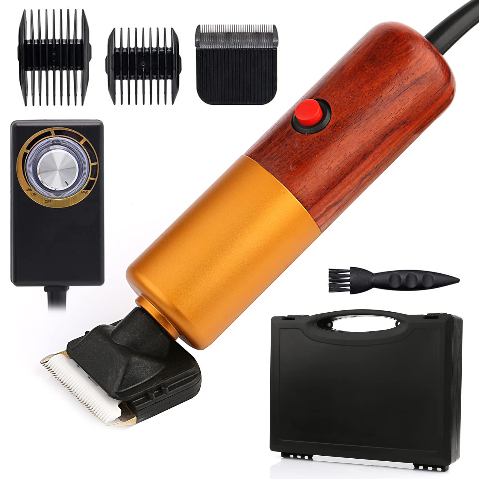 Cortapelos para Perro Profesional 200W,Maquina Pelo Perros,Cortapelos Perros Pelo Largo,Bajo Ruido Máquina Cortar Pelo,Ideal para Conejo/Perro/Gato/Oveja Y Otros Animales