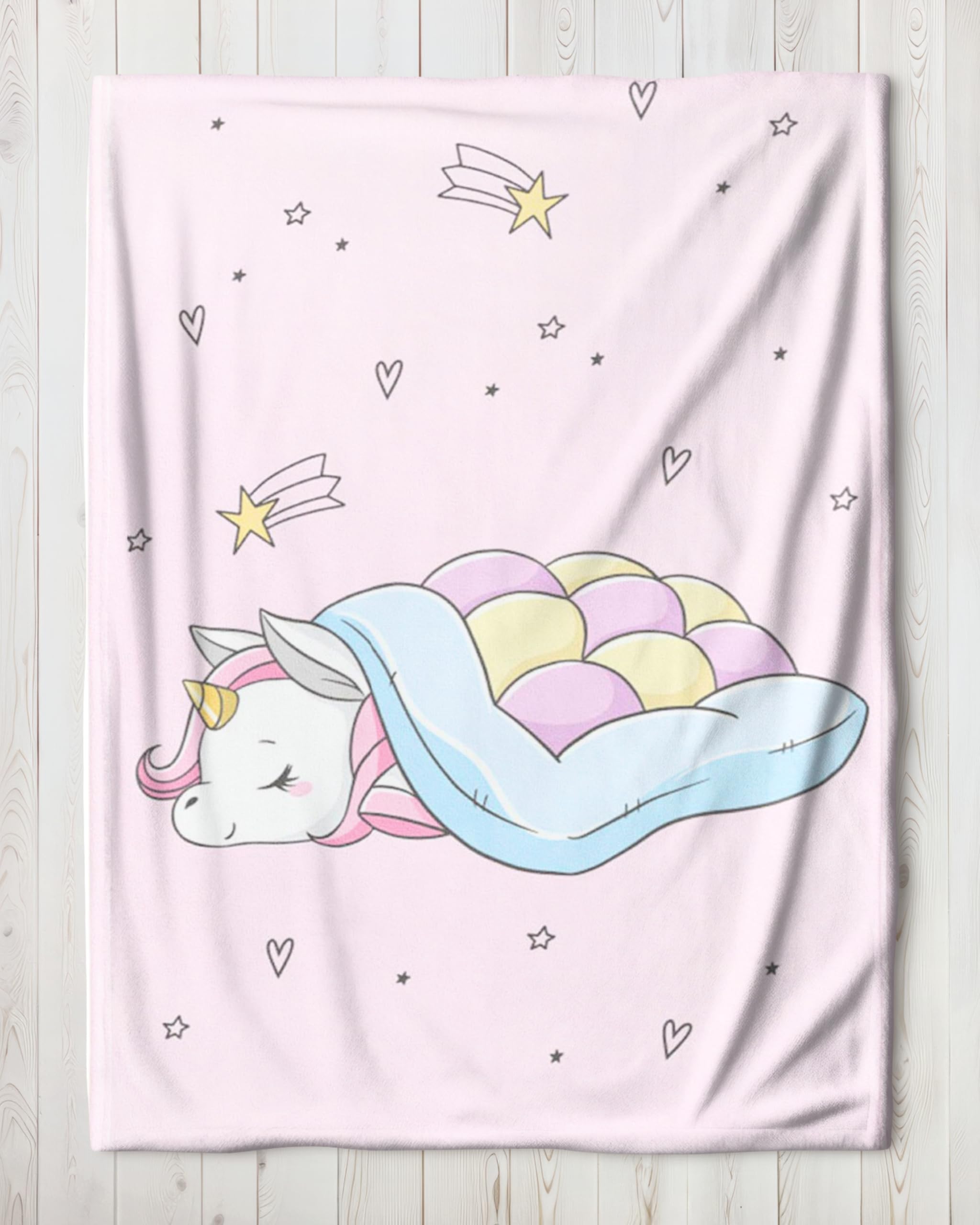 Coperta In Pile Unicorno 150x200 Cm – Rosa Arcobaleno, Morbida E Certificata Öko-Tex, Regalo Per Ragazze - 2