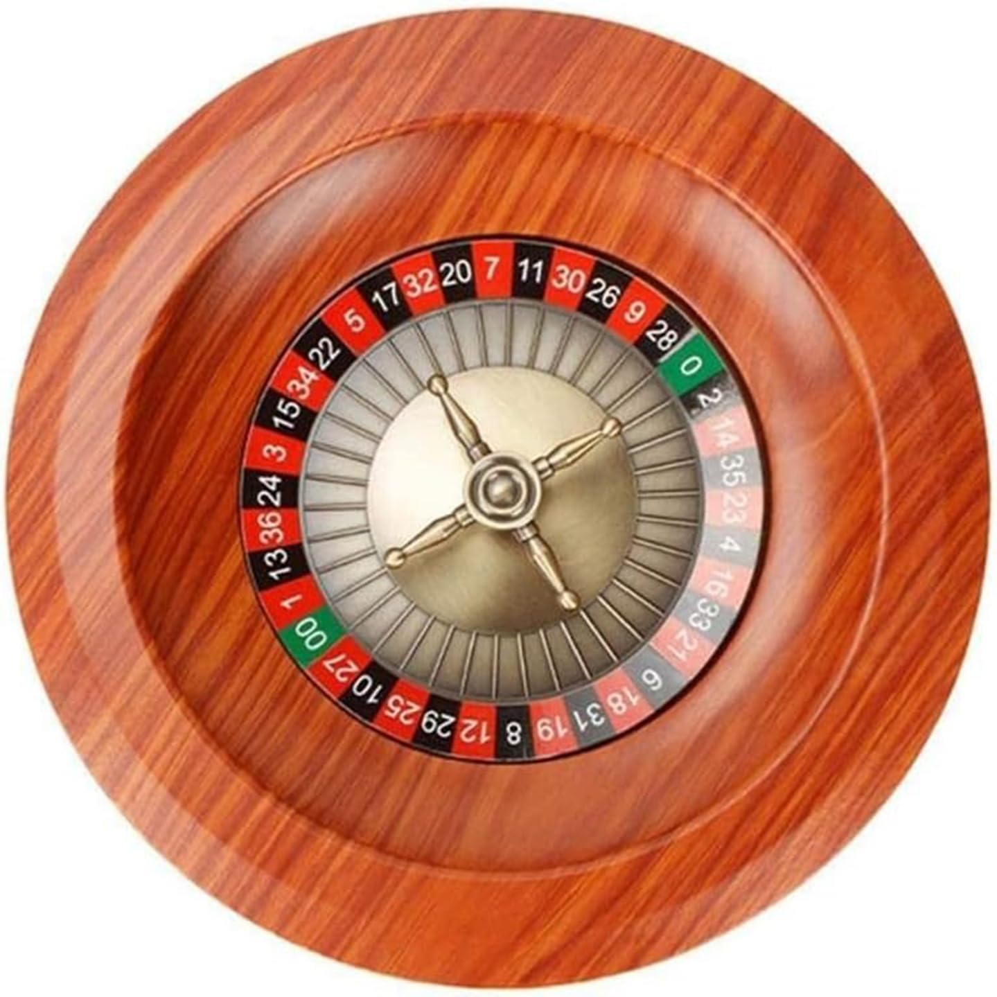 Roulette Wheel Game Set - 12 Zoll Holz Casino Roulette mit digitalem Zifferblatt - Casual Tabletop Spiel für Unterhaltung