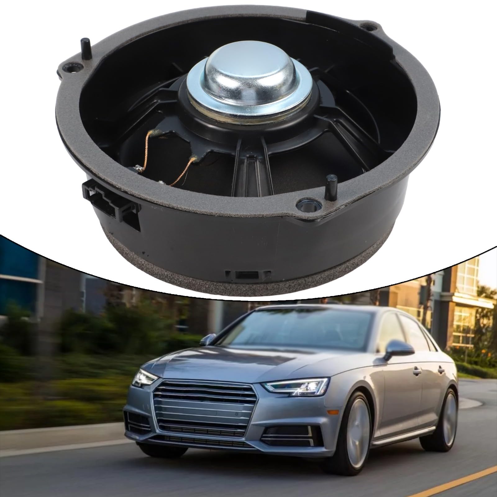 Altoparlante audio per porta posteriore per A4 B8 A5 2008-2016, OEM 8K0035411, componente audio di ricambio in ABS nero