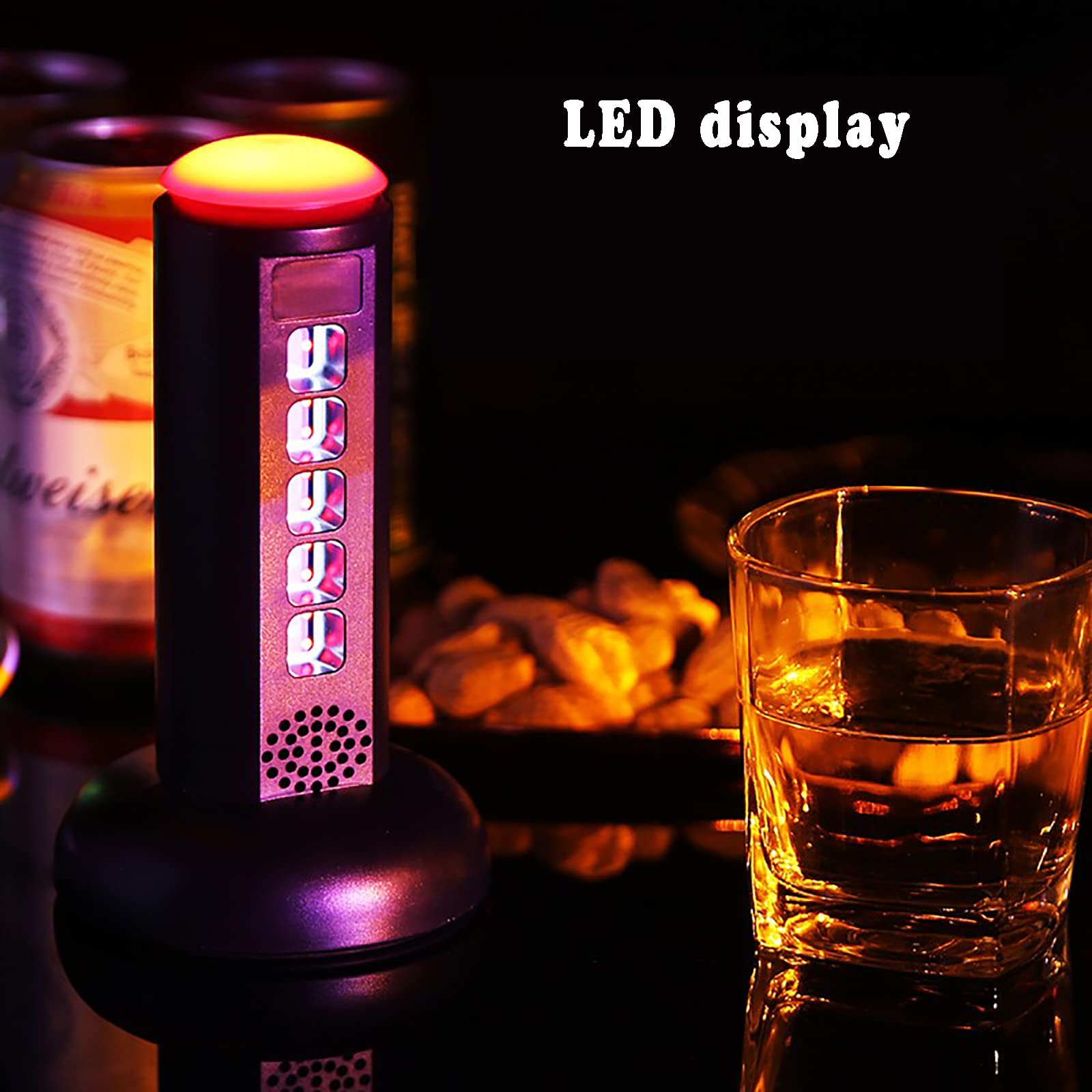 Dadi Elettrici, Tazza con Setaccio con Display a LED Elettrico, Giocattoli Creativi per Giochi di società, I Numeri Possono Essere Cambiati Stringendo La Mano, Adatti per Bar per Feste