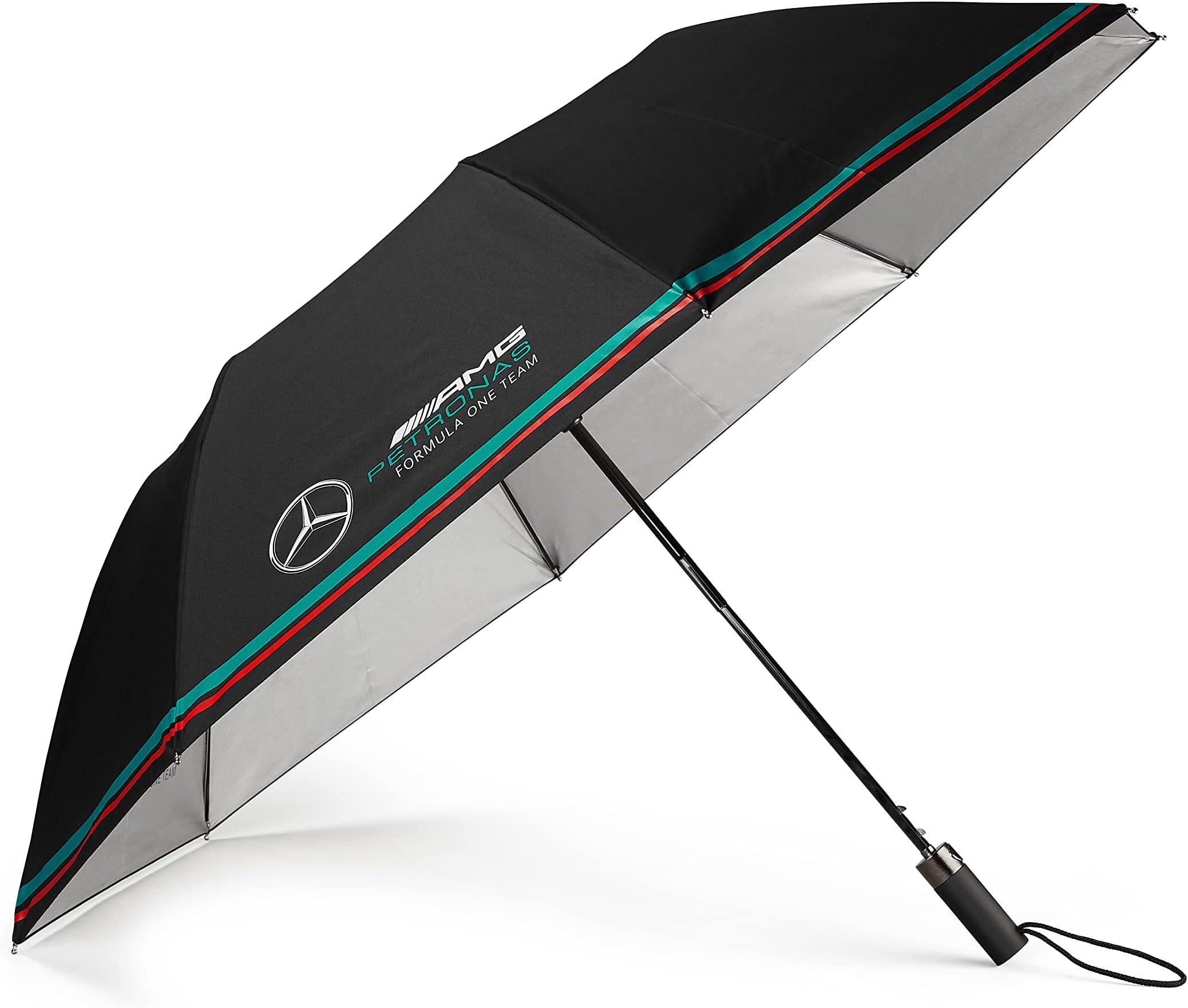 Mercedes AMG Petronas Formula One Team - Official Formula 1 Merchandise - Compact Umbrella - Black - One size
