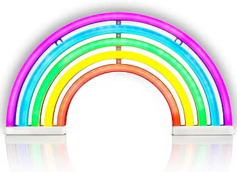 The Glowhouse Premium regnbåge LED neonljusskylt sovrum vägglampa hem barnkammare rum