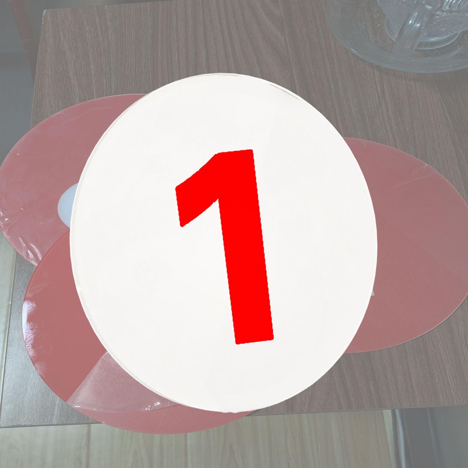 Samoprzylepne akrylowe tabliczki z numerami Akrylowe okrągłe numerowane znaczniki Wielokolorowe wiele rozmiarów Samoprzylepne do drzwi szafek biurowych(A-1-70,D 5 CM)