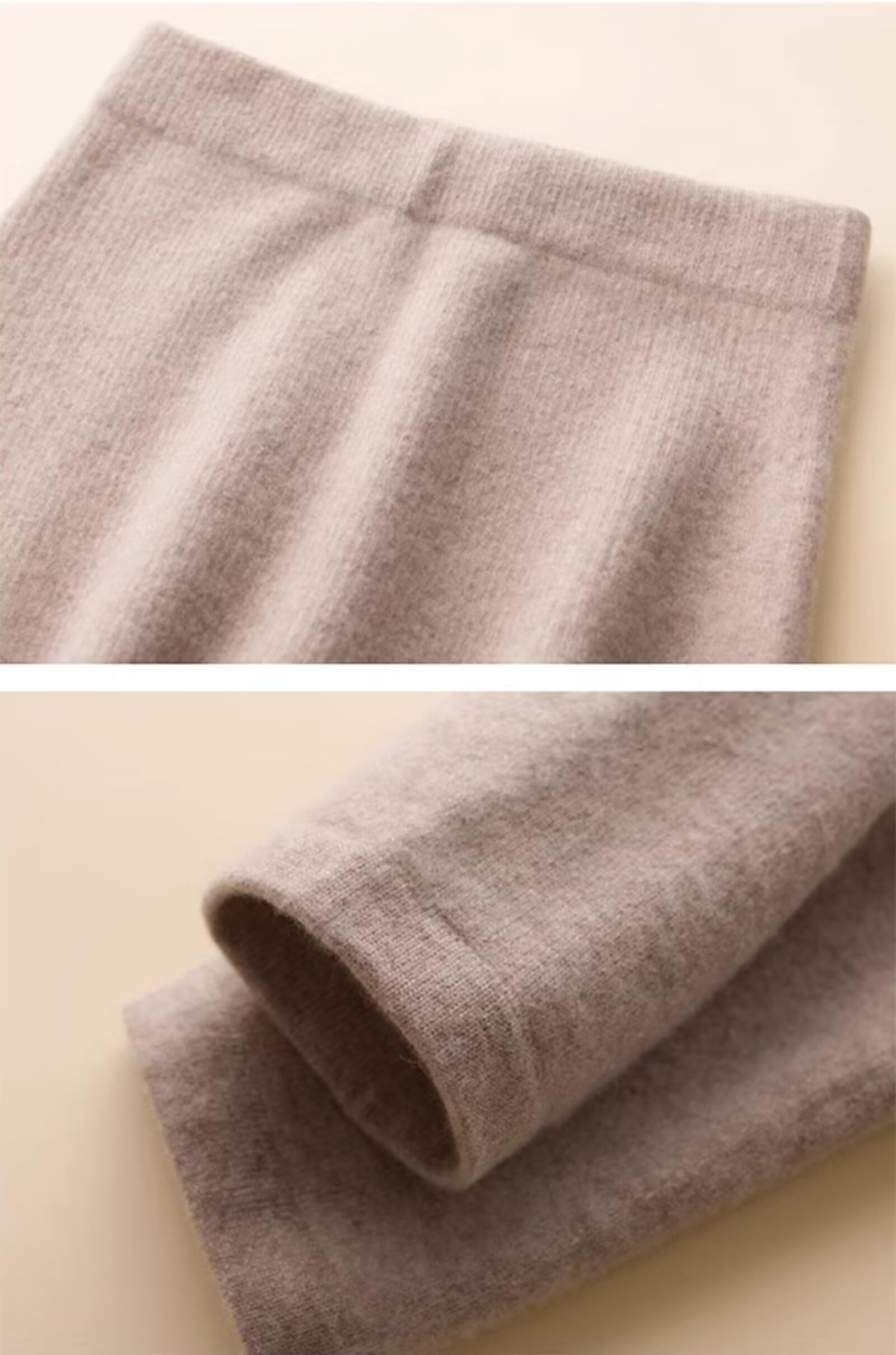 Rivccku Leggings de Cachemira 100% Mujer - Cintura Alta Termicos, Suaves & Elásticos para Invierno, Yoga y Deporte