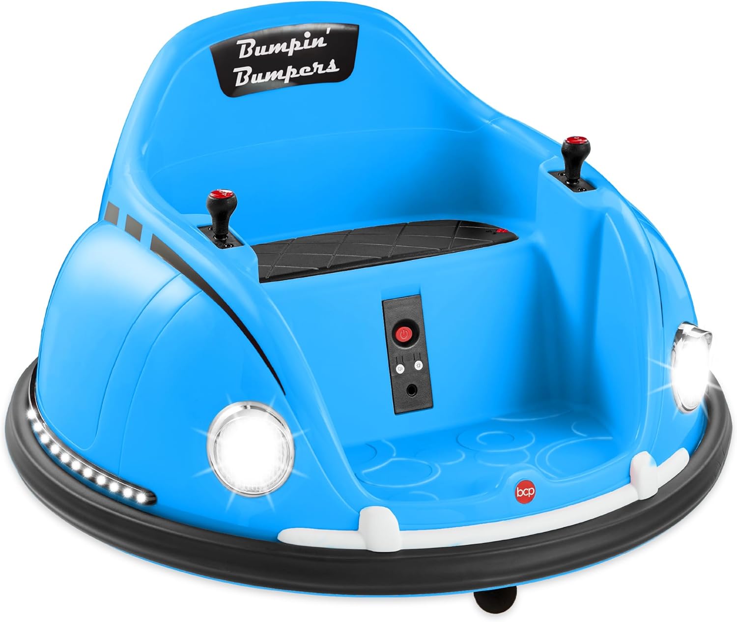 6V Kids Ride On Bumper Car with Remote (6V, 1.5-6 yrs) - Light Blue