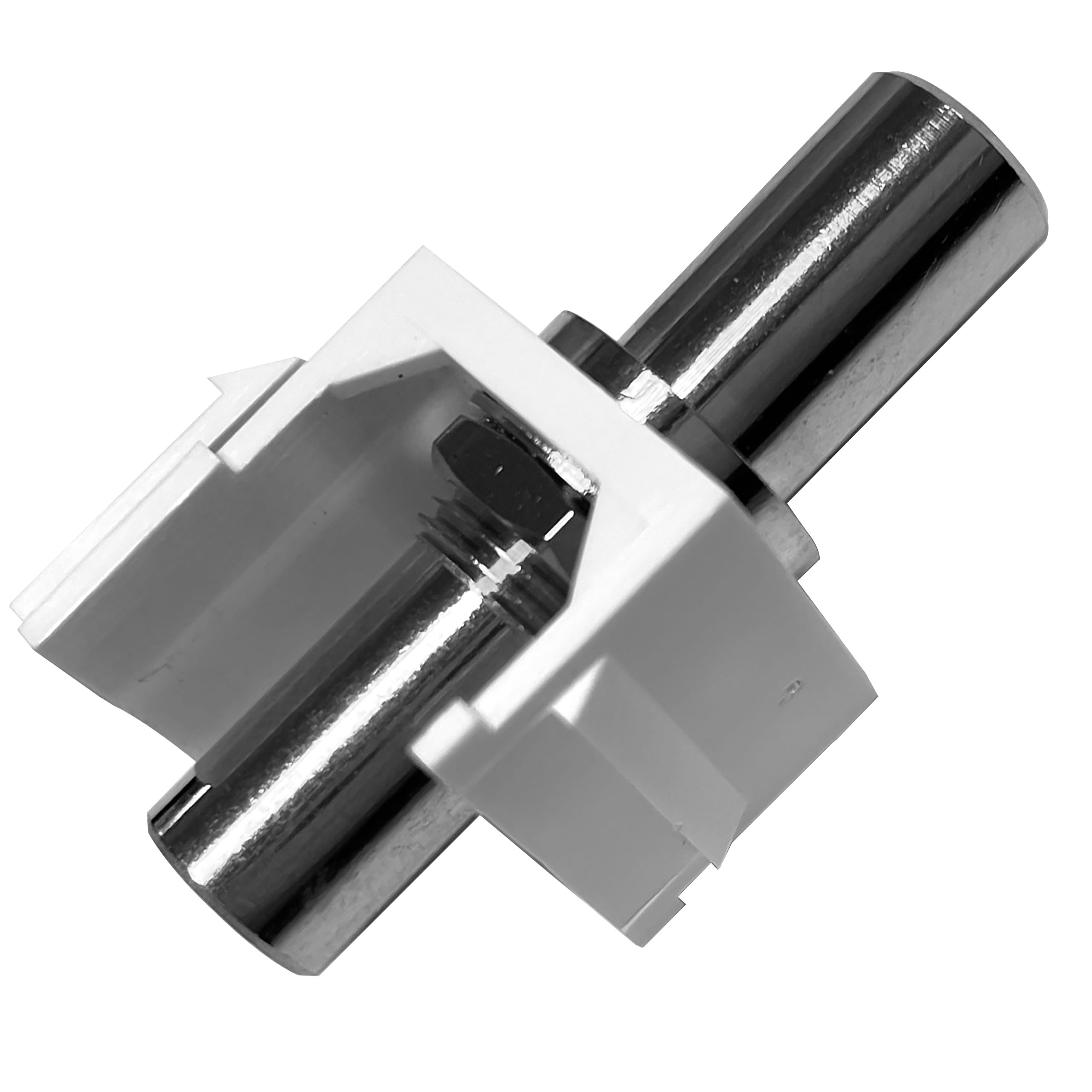 NTW 3.5mm Silver F/F feed-through Snap-in keystone Jack