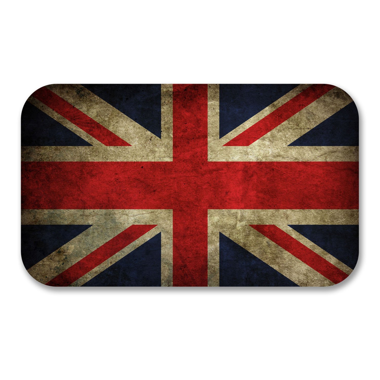 Destinationvinyl Multi 2 X 10Cm Vinyl Stickers Union Jack Flag Distressed England Uk #6161 (10Cm Wide X 6Cm Tall)