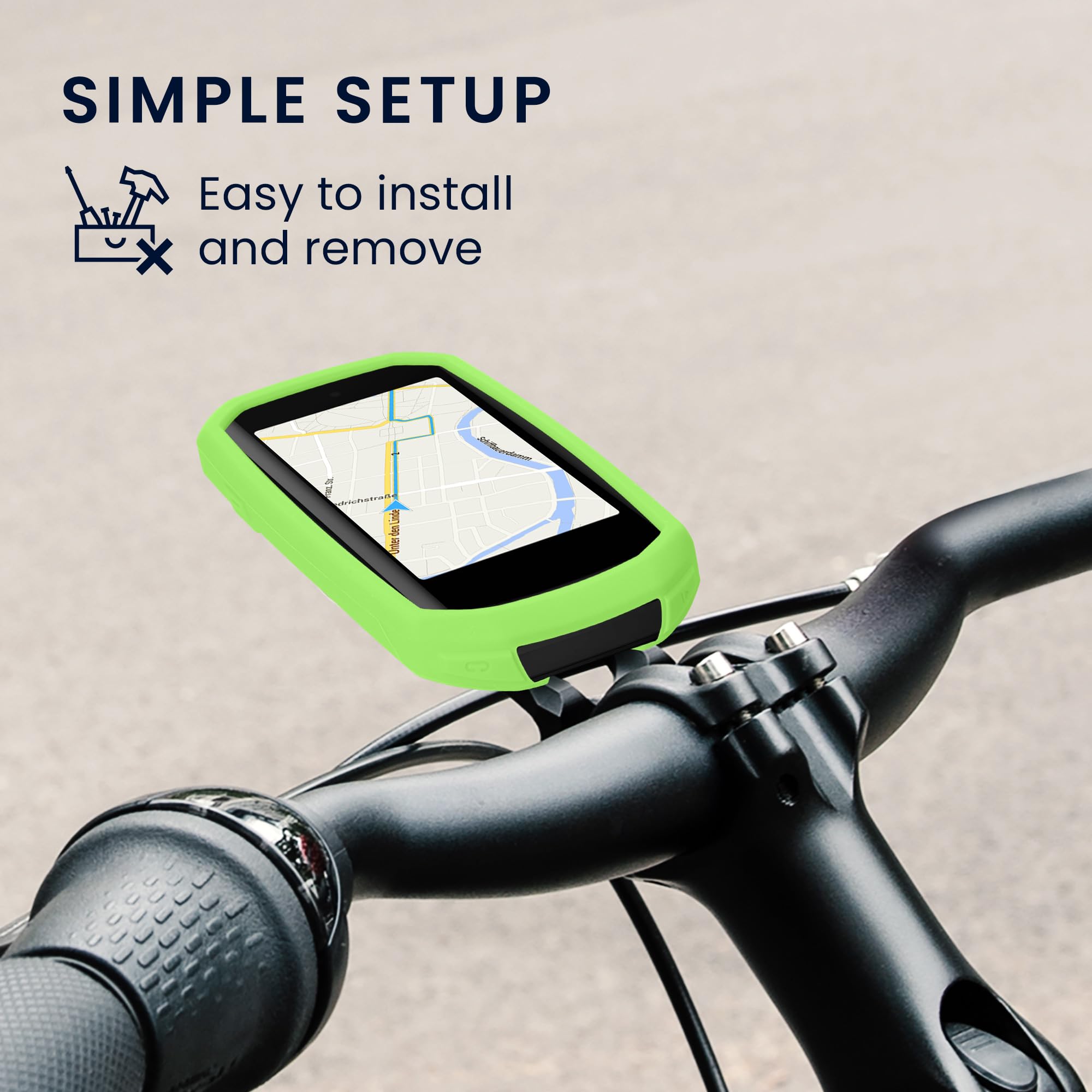 kwmobile Etui kompatybilne z Garmin Edge 1050 - silikonowe etui na rower GPS