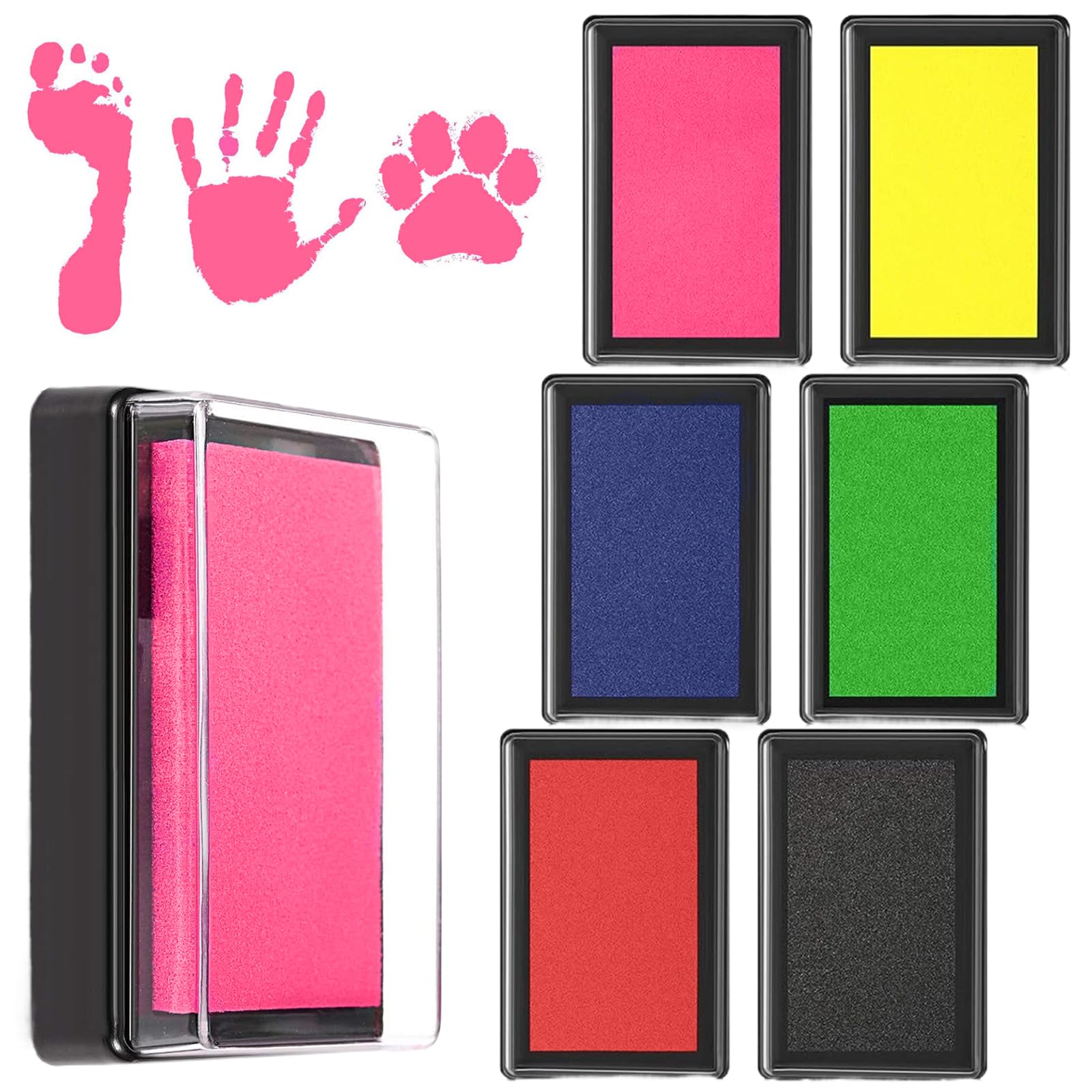 Kit Impronte Mani E Piedi Bimbi - Timbro Senza Contatto Per Neonati E Animali Domestici - Foto 9