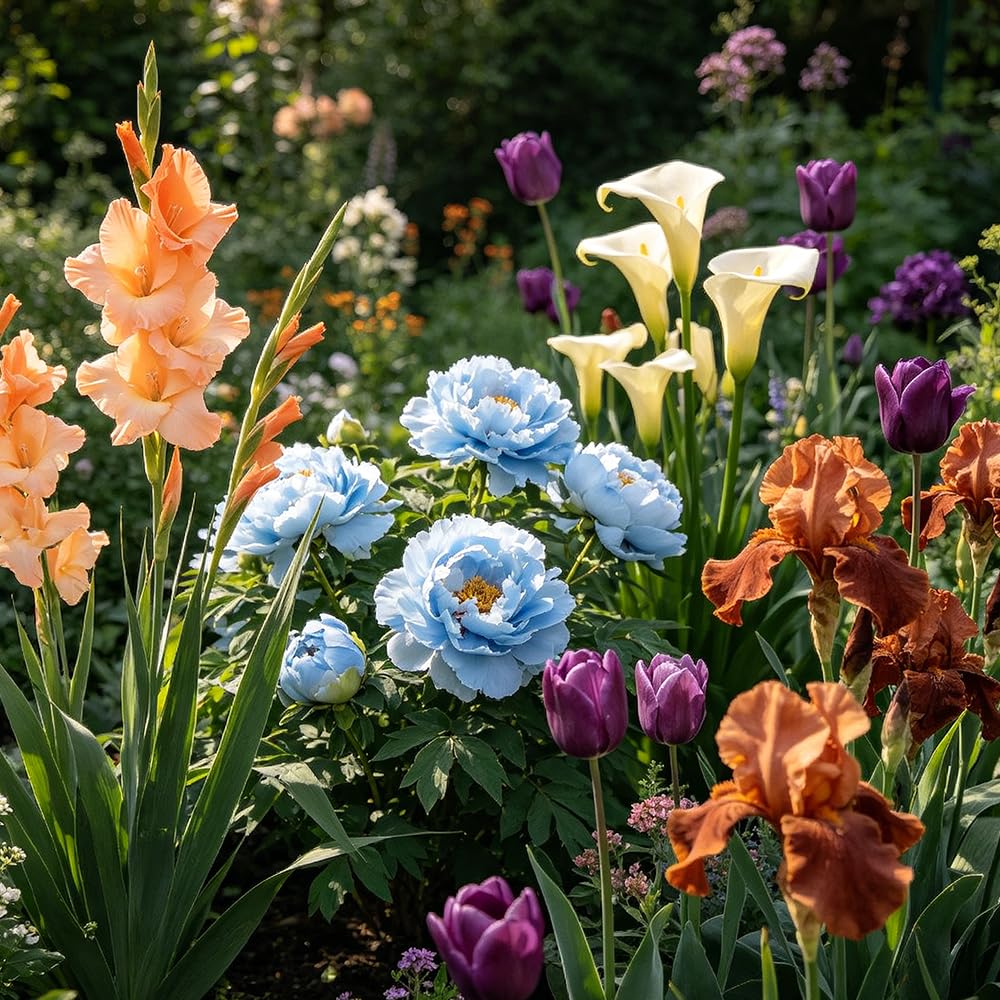 FloresRizoma multicolor - resistentes interior exóticas balcón primavera jardín elevado jardín 30bulbos