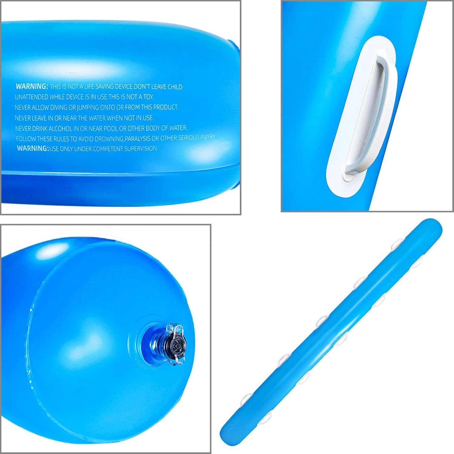Inflatable Swimming Stick | Bright Steady Buoyancy Water Inflatable Swimming Stick | Pool Noodles floats with handles, easy to inflate and deflate for pool, and more Joberio