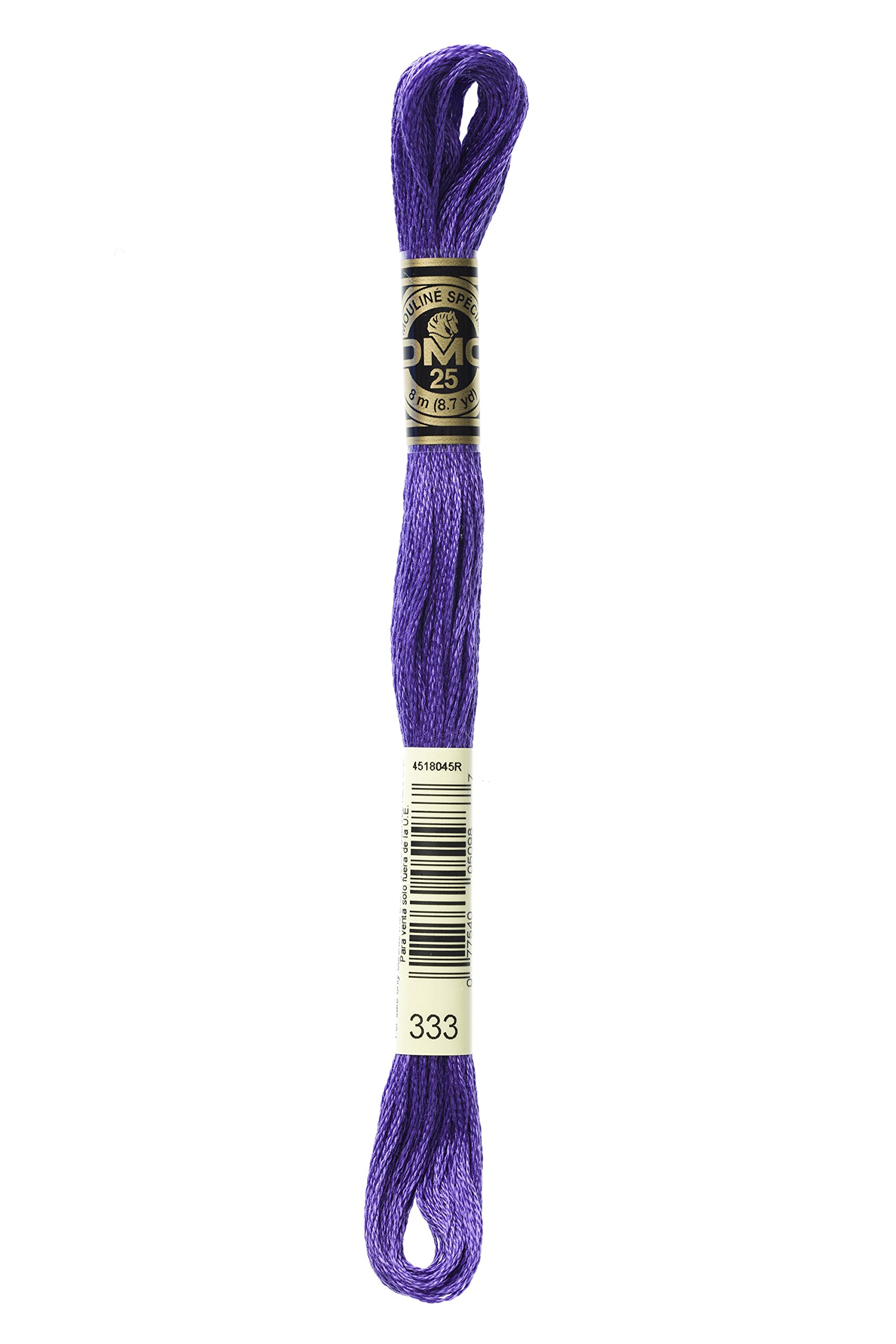 DMG Plaid Cotton Thread, Variegated for Stitching, 8 Metres Coloris 333