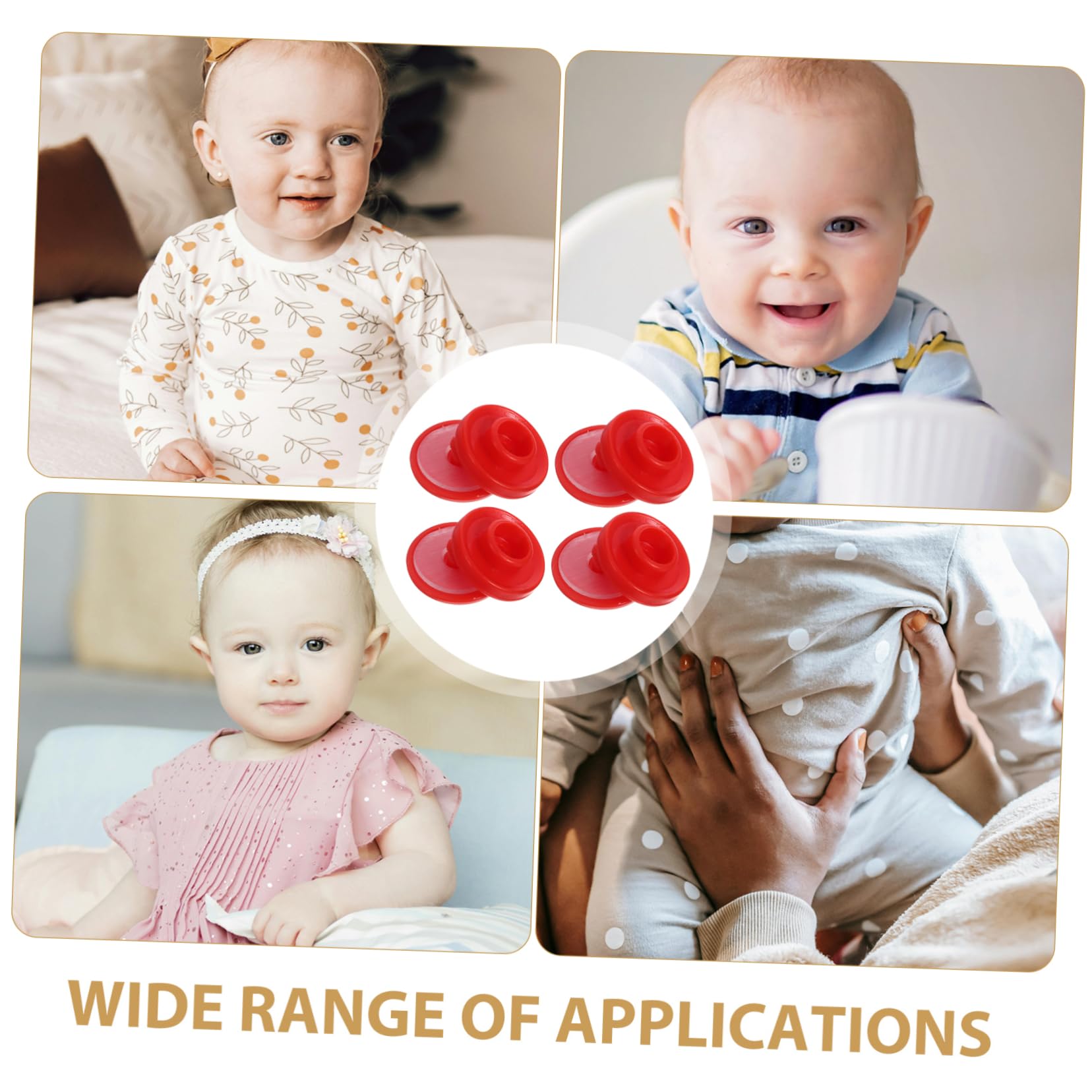 TEHAUX 500sätze Snap Buttons Nähfreie Kunststoff Druckknöpfe Für Basteln Für Kleidung Babybekleidung Hüte Und Praktisch Und Einfach Zu Verwenden