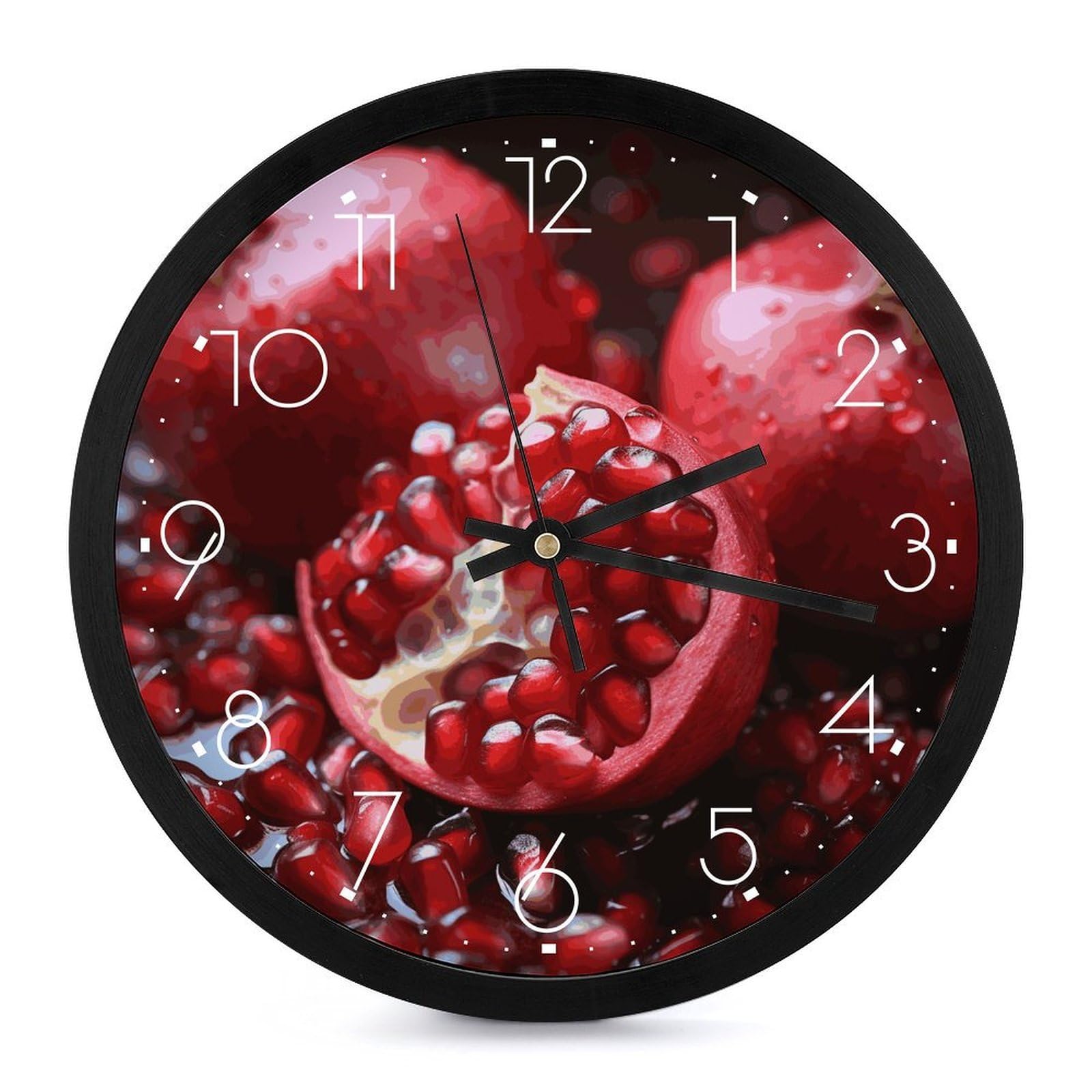 Horloge murale à piles et quartz avec affichage analogique
