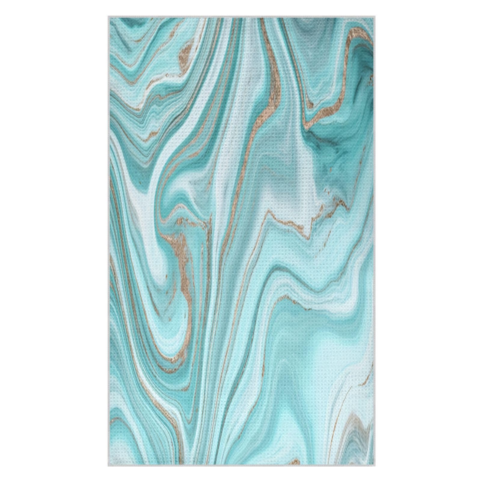 BURSTDDY Marble Kitchen Towels,Absorbent Dish Towels 1 Pack