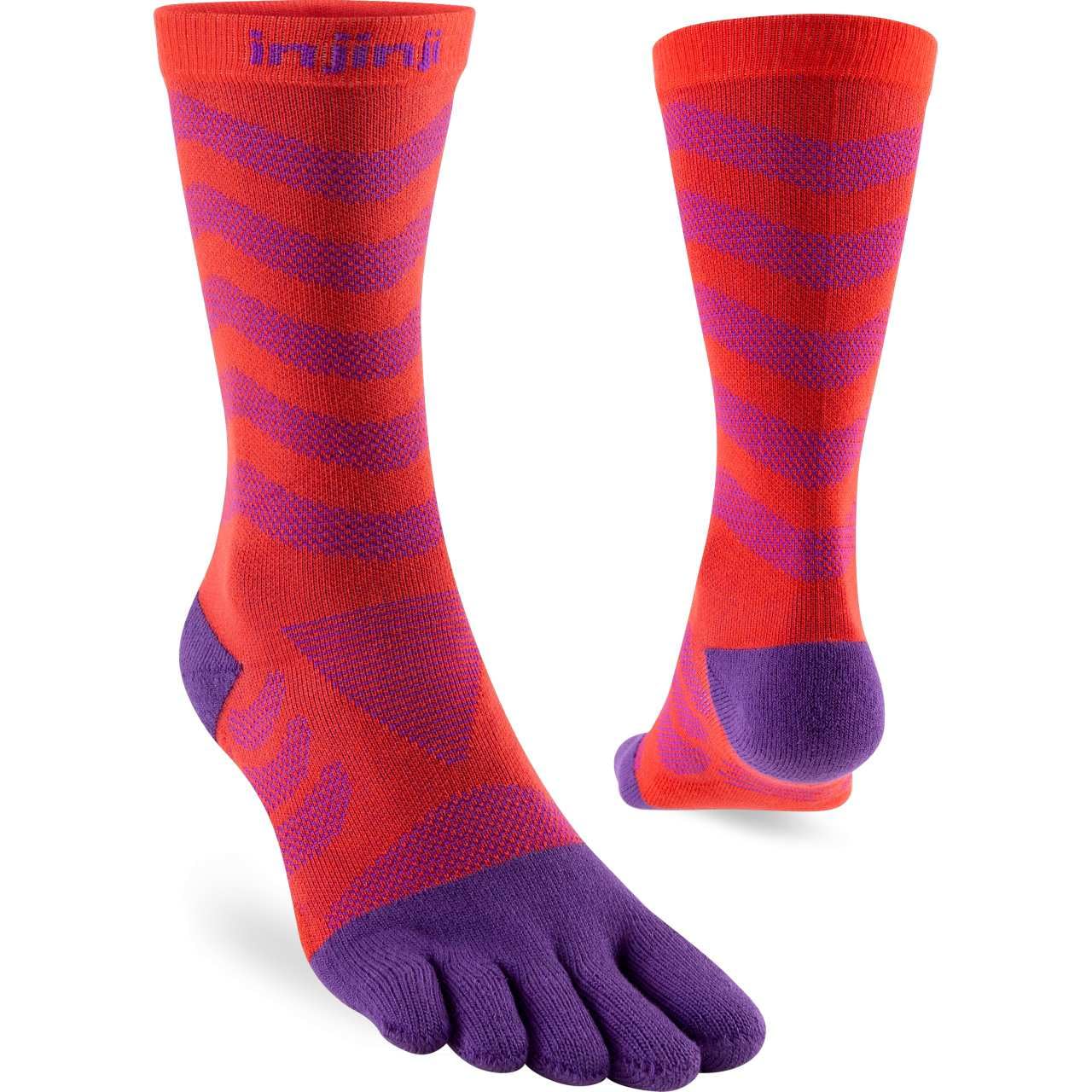 Injinji Women's Red Ultra Run Crew Razzmatazz M/L (Eu: 40.5-44.5+), M-L