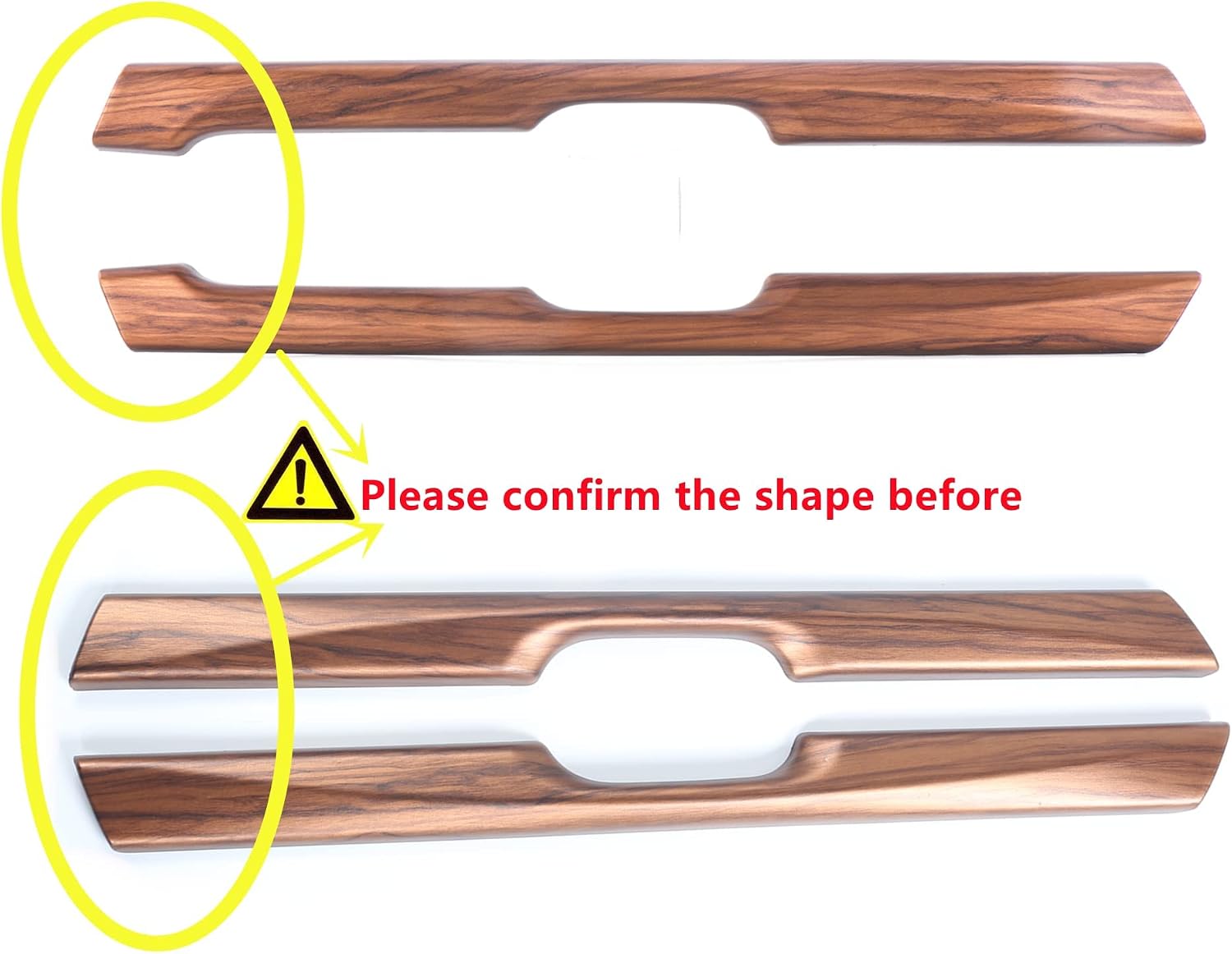 AntBooBoo for CRV 2021 2022 OEM Style Center Consoles Cup Holder Trims for Honda CR-V Peach Wood Grain Stripe Panel Cover Interior Decoration Mouldings