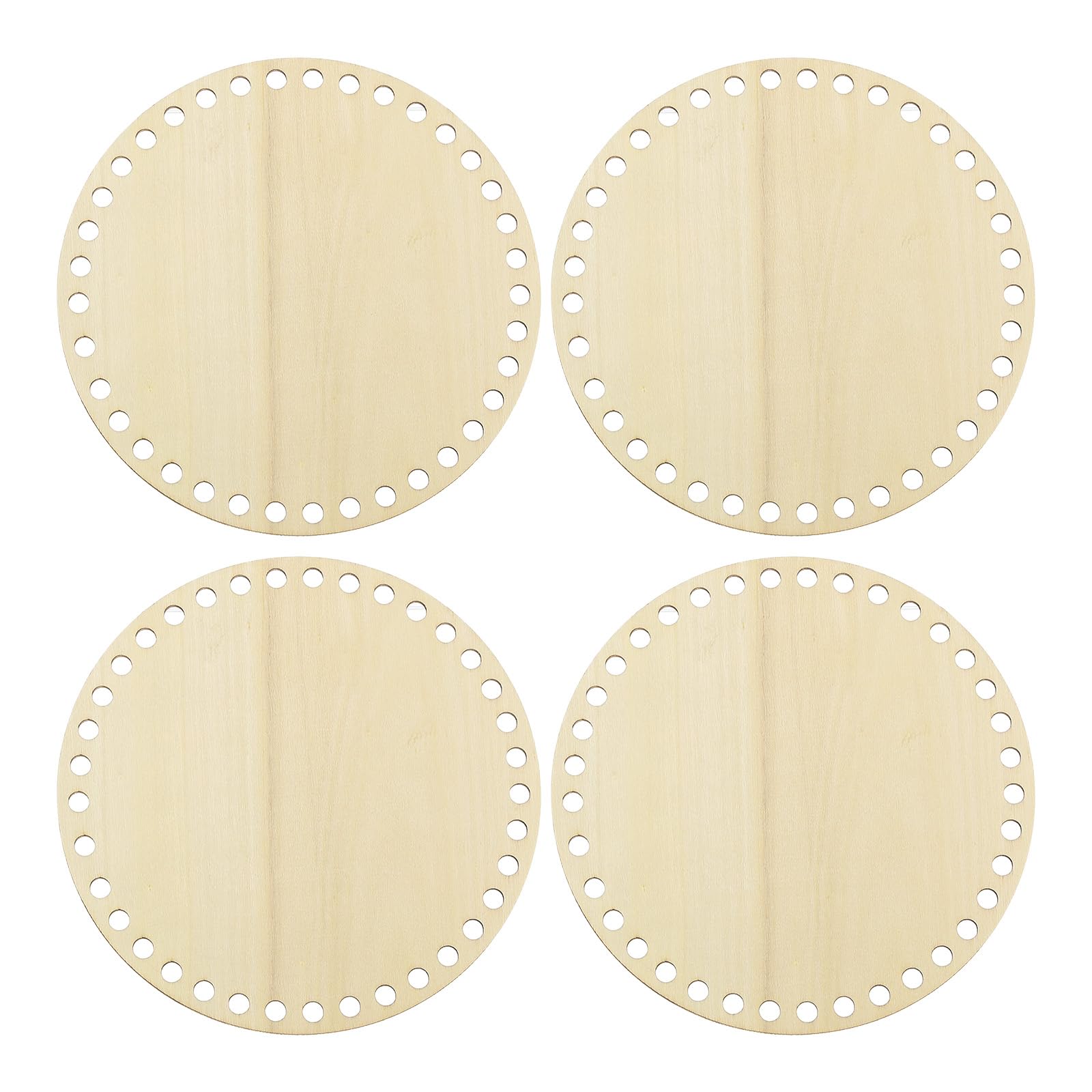 4 Basi In Legno Per Cesti All'Uncinetto 15x10cm - Fondi Ovali Per Fai Da Te E Decorazione - Foto 9