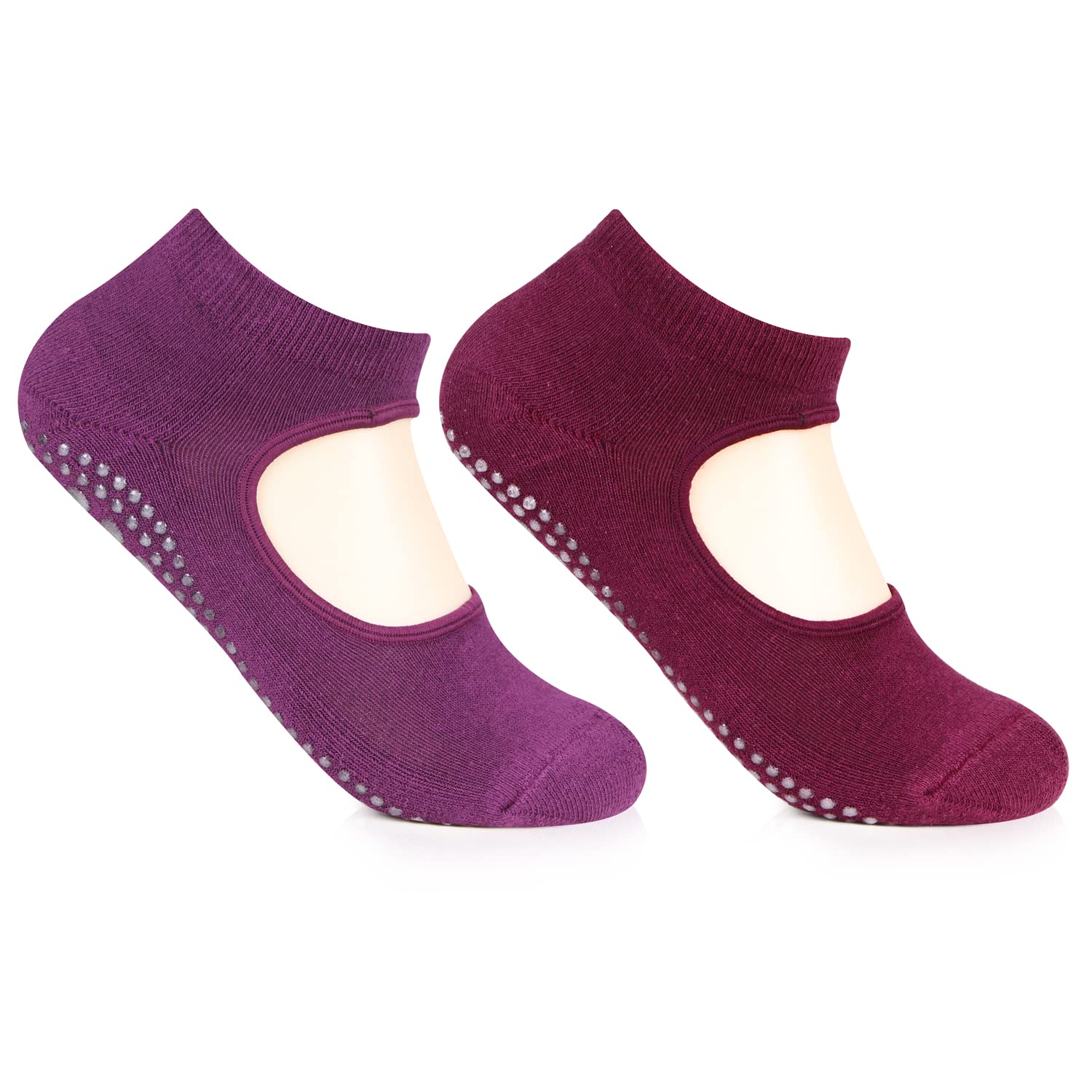bonjour Girls Anti-Skid (Gripper) Yoga Socks In Combo - PO2-picture-48
