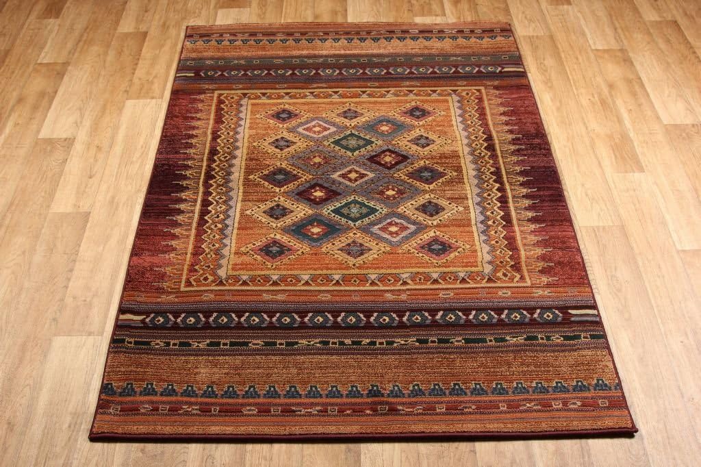Gabbeh Rug. 107 R Multi-Coloured. 120cm x 180cm.