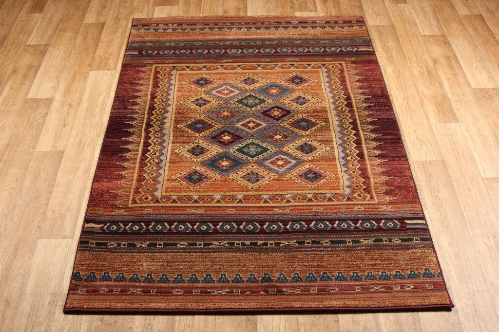 Gabbeh Rug. 107 R Multi-Coloured. 120cm x 180cm.