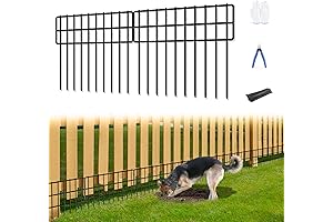35ft L x 13in H No Dig Fence - 25 Pack Rustproof...