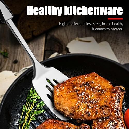 Miniatura 5 de Juego de utensilios de cocina de acero inoxidable, 8 piezas, utensilios de cocina de acero inoxidable, utensilios de cocina antiadherentes con mango