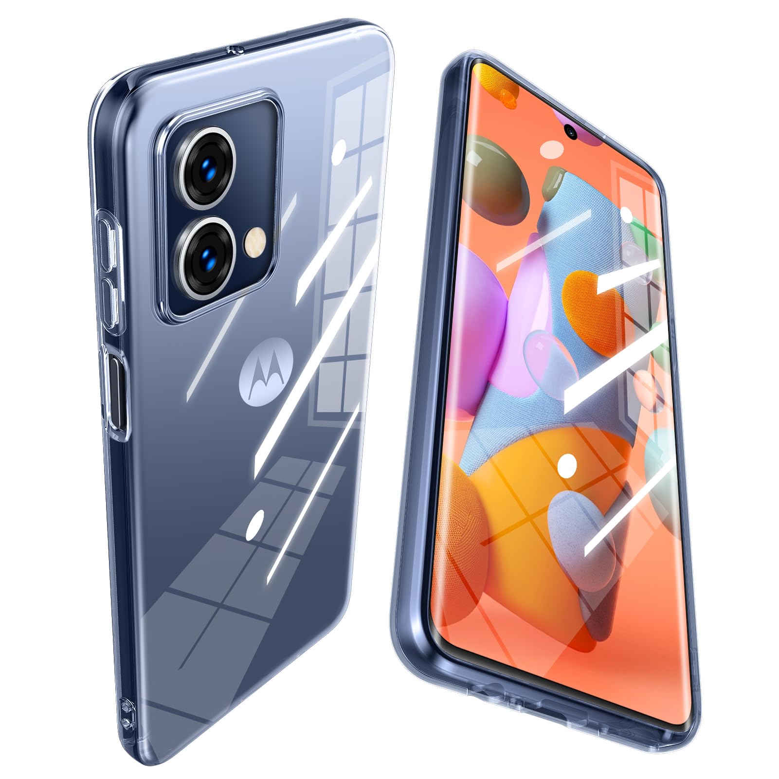 Amazon.co.jp: Mnunjiajia 対応 Moto G64 5G 用 ケース クリア 耐衝撃