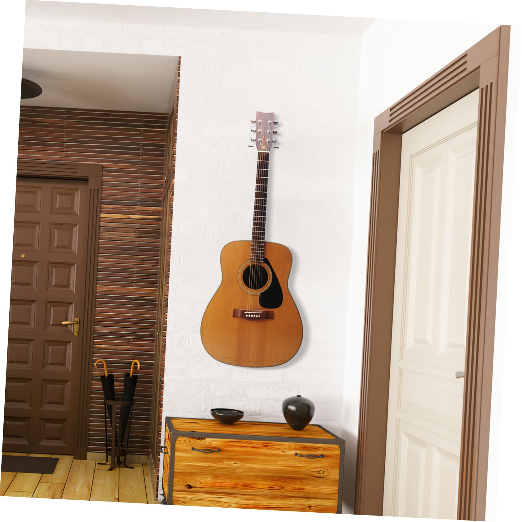 Toyvian 9 zestawów stojaków na gitarę banjo, uchwyt ścienny na gitarę, wieszak na gitarę, wieszak wystawowy, wieszak na ubrania, uchwyt ścienny, uchwyt na gitarę, uchwyt na skrzypce, podłączenie