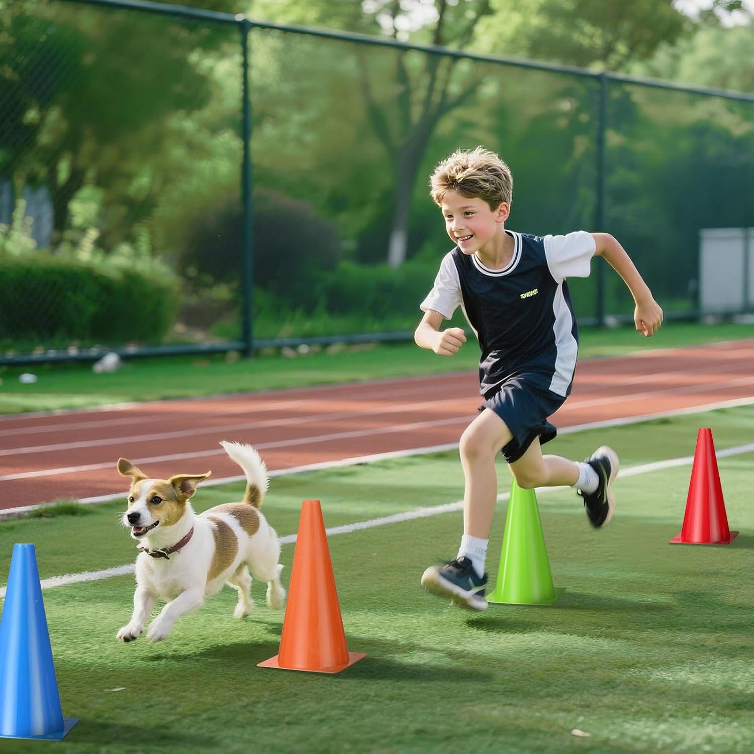 12 Inch Durable Cones,24pcs Versatile Plastic Traffic Cones and Soccer Cones for Sports Training,Agility Drills,Parking Safety,Basketball Training,Football Training.