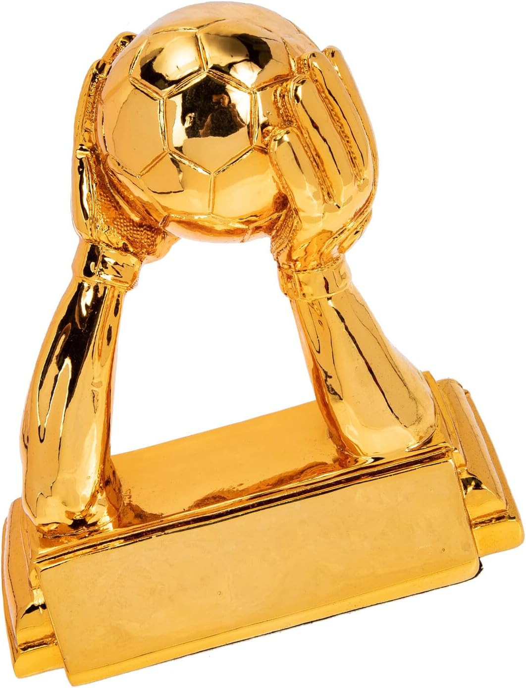 Golden Goalkeeper Trophy Resin Soccer Competition Prize Decorative Football Award for Fans and Sports Events