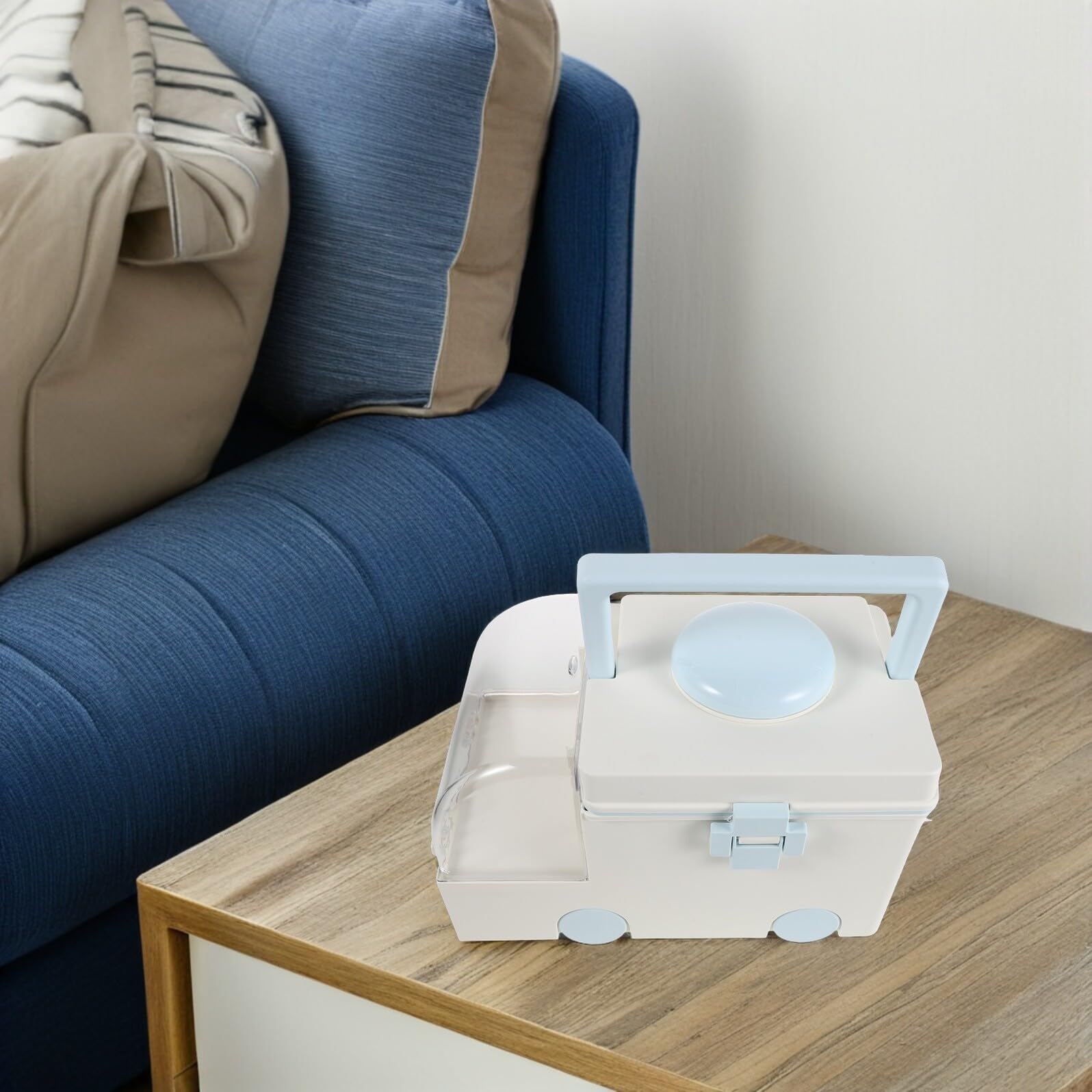 Caja Organizadora de Medicamentos de Plástico Grande para Primeros Auxilios en Casa, Maletín Portátil con Asa y Compartimentos, Almacenamiento Multifuncional para Emergencia, 30,5