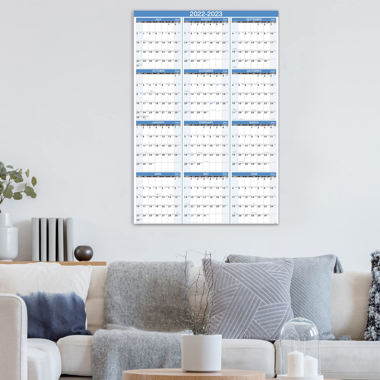 Buy 20222023 Yearly Wall Calendar 20222023 Wall Calendar with
