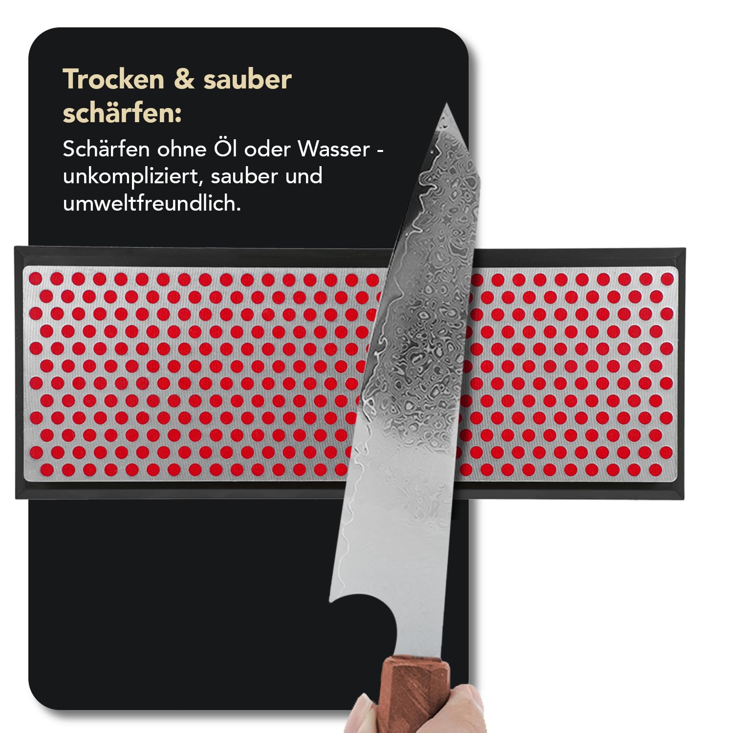 DMT Diamond Whetstone Diamant Schleifstein in Kunststoffbox 6" Fein, Messerschärfer in Profiqualität, 15cm Wetzstein für Messer und Werkzeuge, Made in USA, W6FP