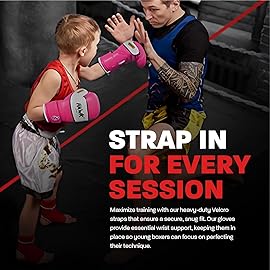 Kids Boxing Gloves for Kids Children Youth Punching Bag Kickboxing Muay Thai Mitts MMA Training Sparring Gloves (Pink, 4 oz)