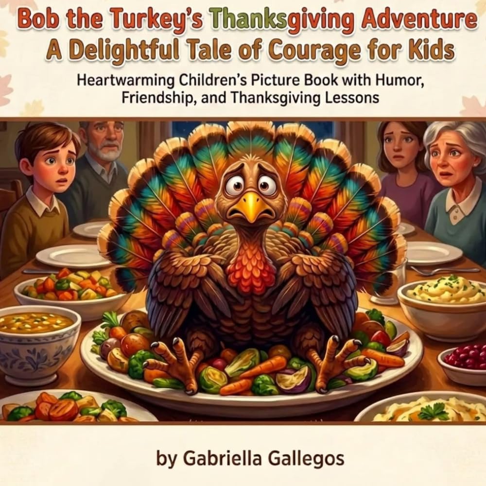 Bob the Turkey's Thanksgiving Adventure: A Delightful Tale of Courage for Kids: Heartwarming Children's Picture Book with Humor, Friendship, and Thanksgiving Lessons (Bob the Turkey's Adventures)