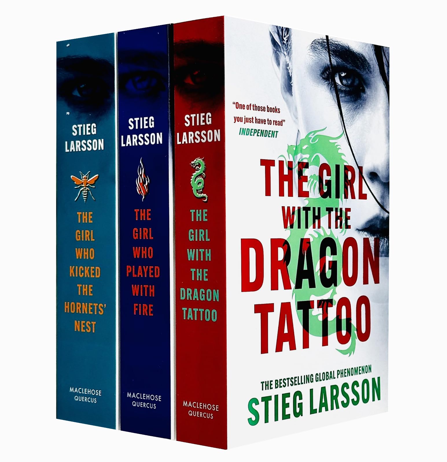 Millennium series 3 Books Collection Box Set by Stieg Larsson (Books 1 - 3) (The Girl With the Dragon Tattoo, The Girl Who Played with Fire & The Girl Who Kicked the Hornets Nest)